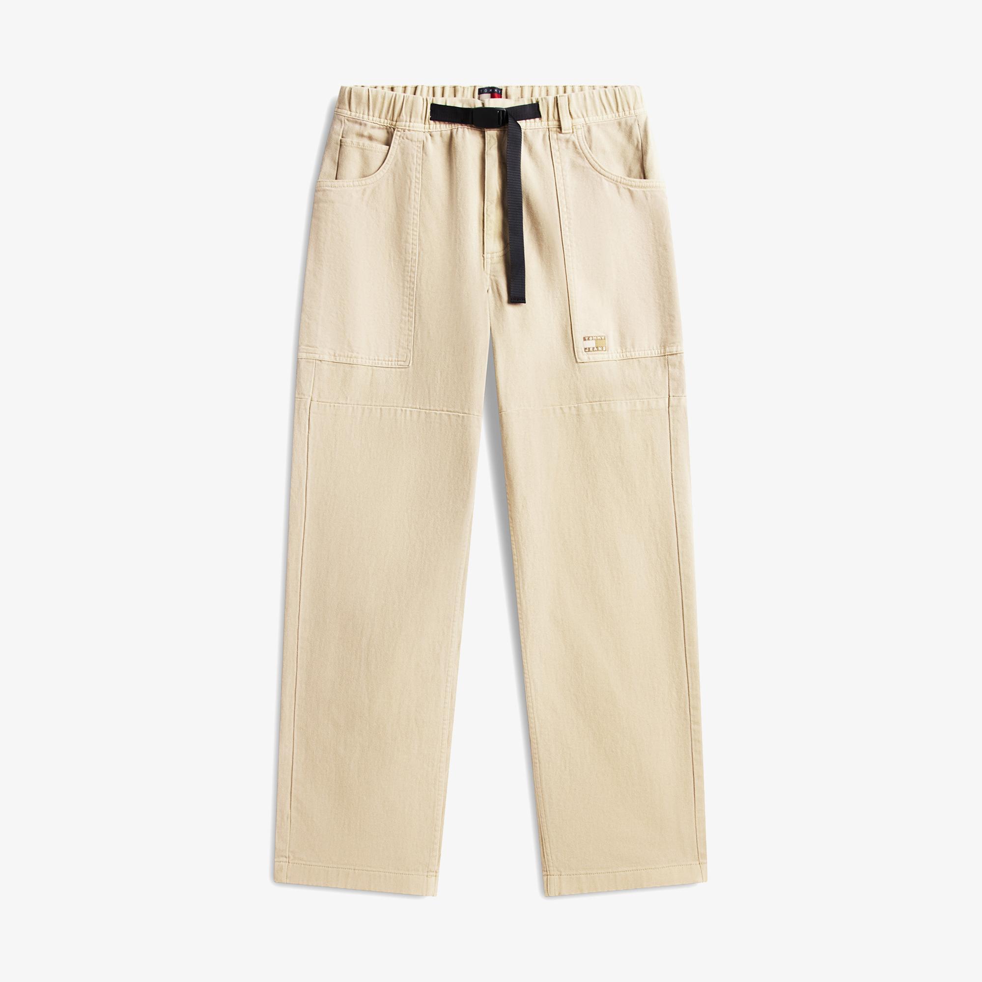Tommy Hilfiger Jaimie Fabric Blocking Pant Erkek Bej Pantolon