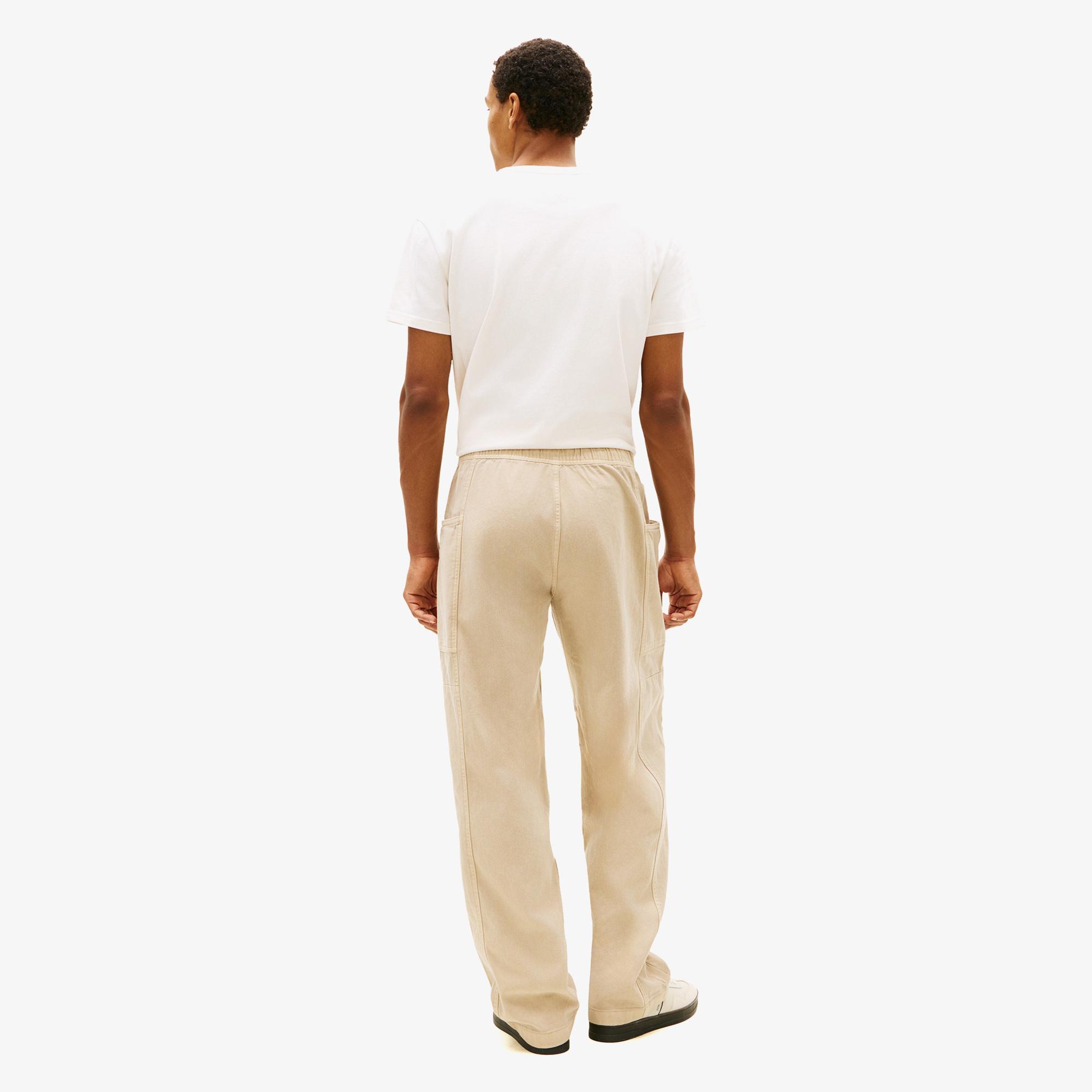 Tommy Hilfiger Jaimie Fabric Blocking Pant Erkek Bej Pantolon