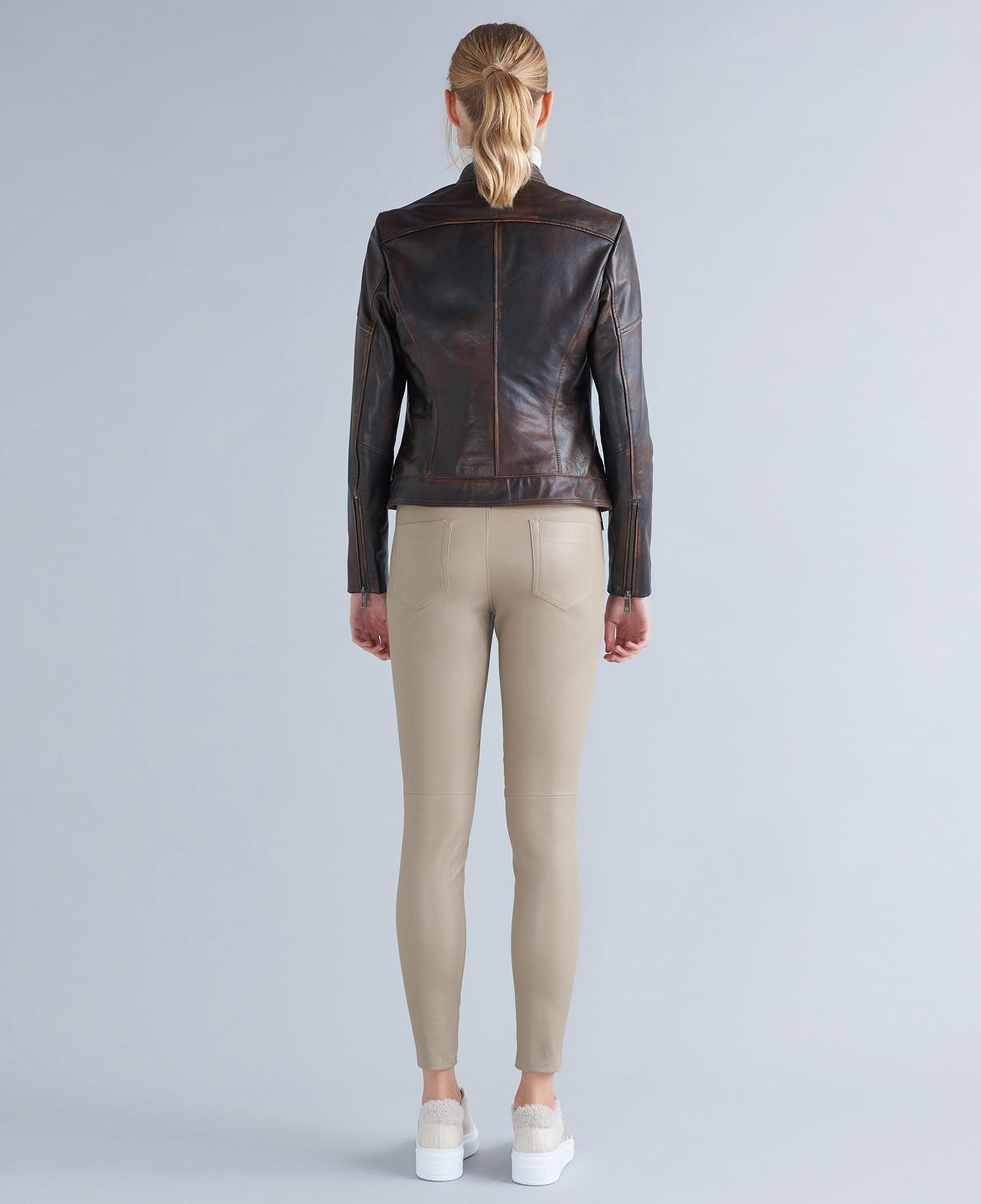 Roisin Kadın Deri Stretch Pantolon