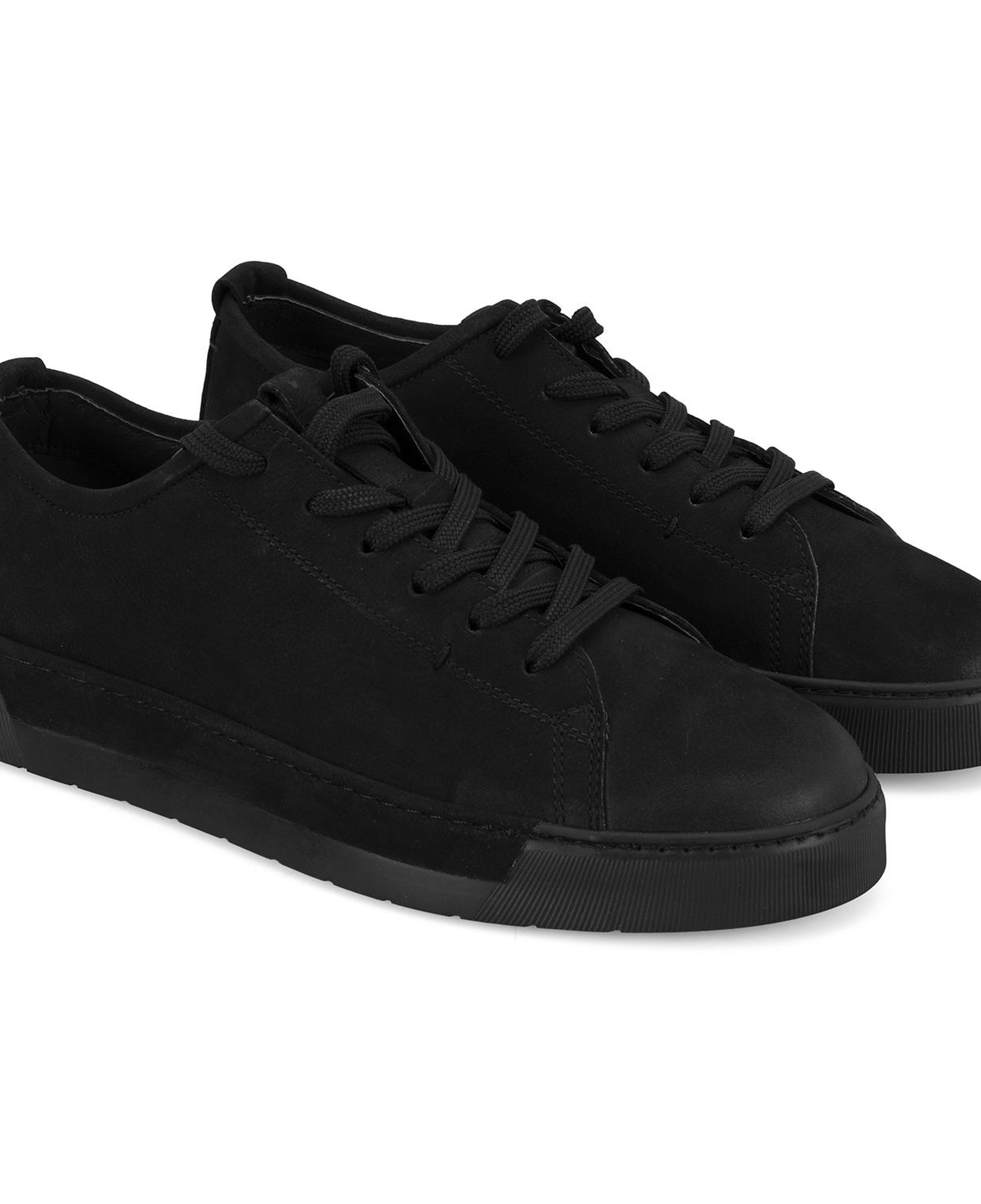 Estevan Siyah Erkek Nubuk Deri Günlük Ayakkabı