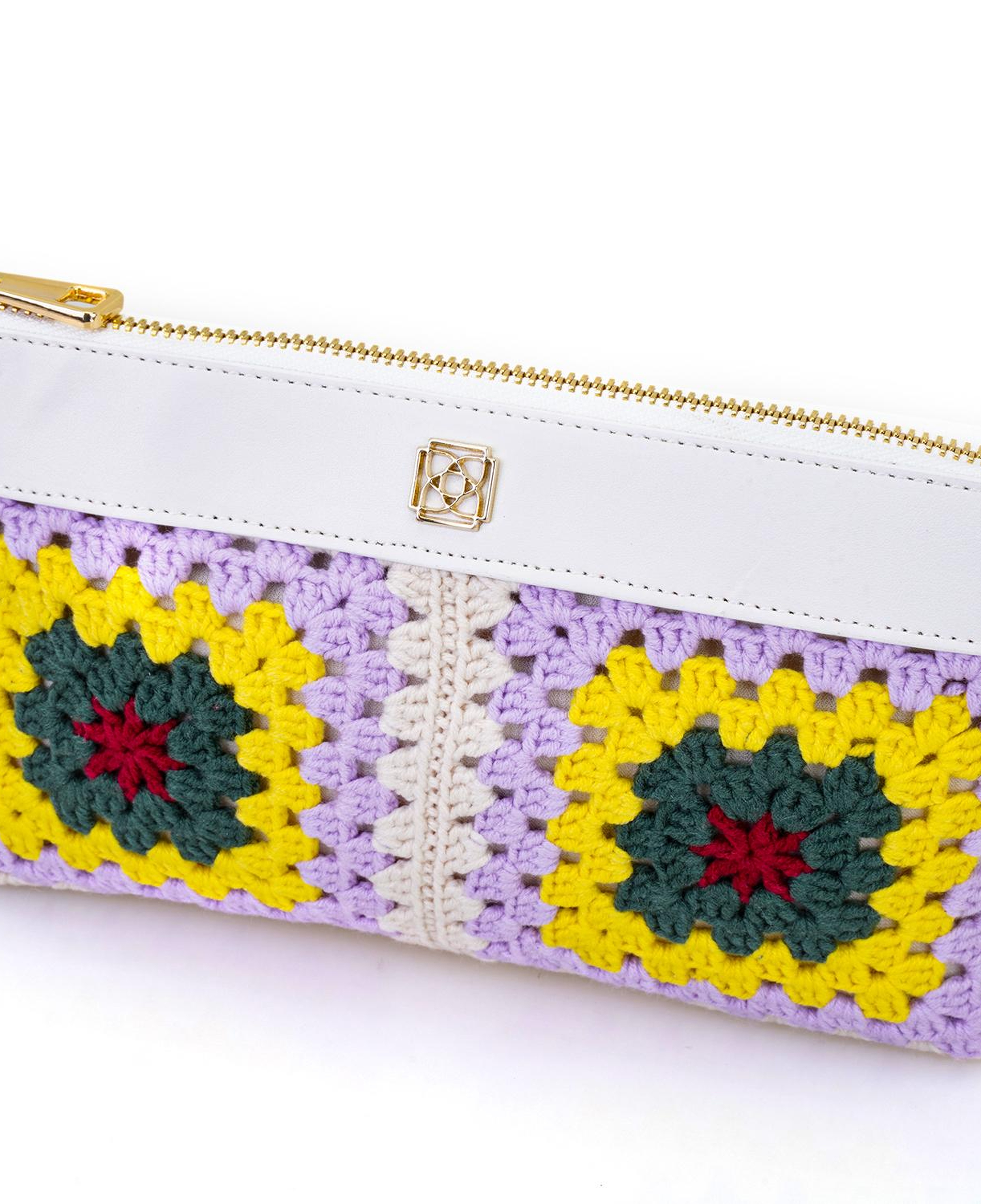 Mor Kadın Örgülü Omuz Çantası