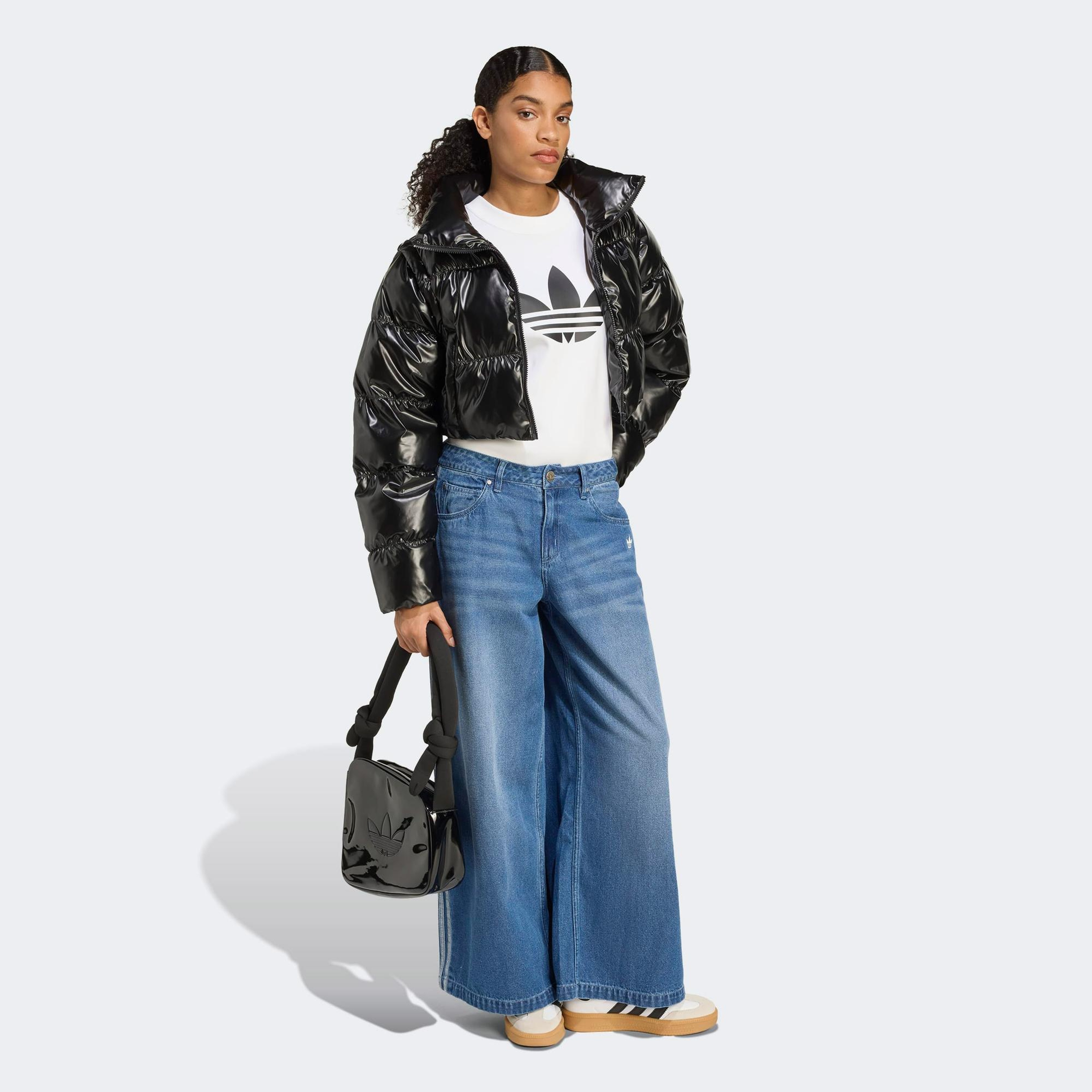 adidas Essential Glossy Puff Kadın Siyah Ceket