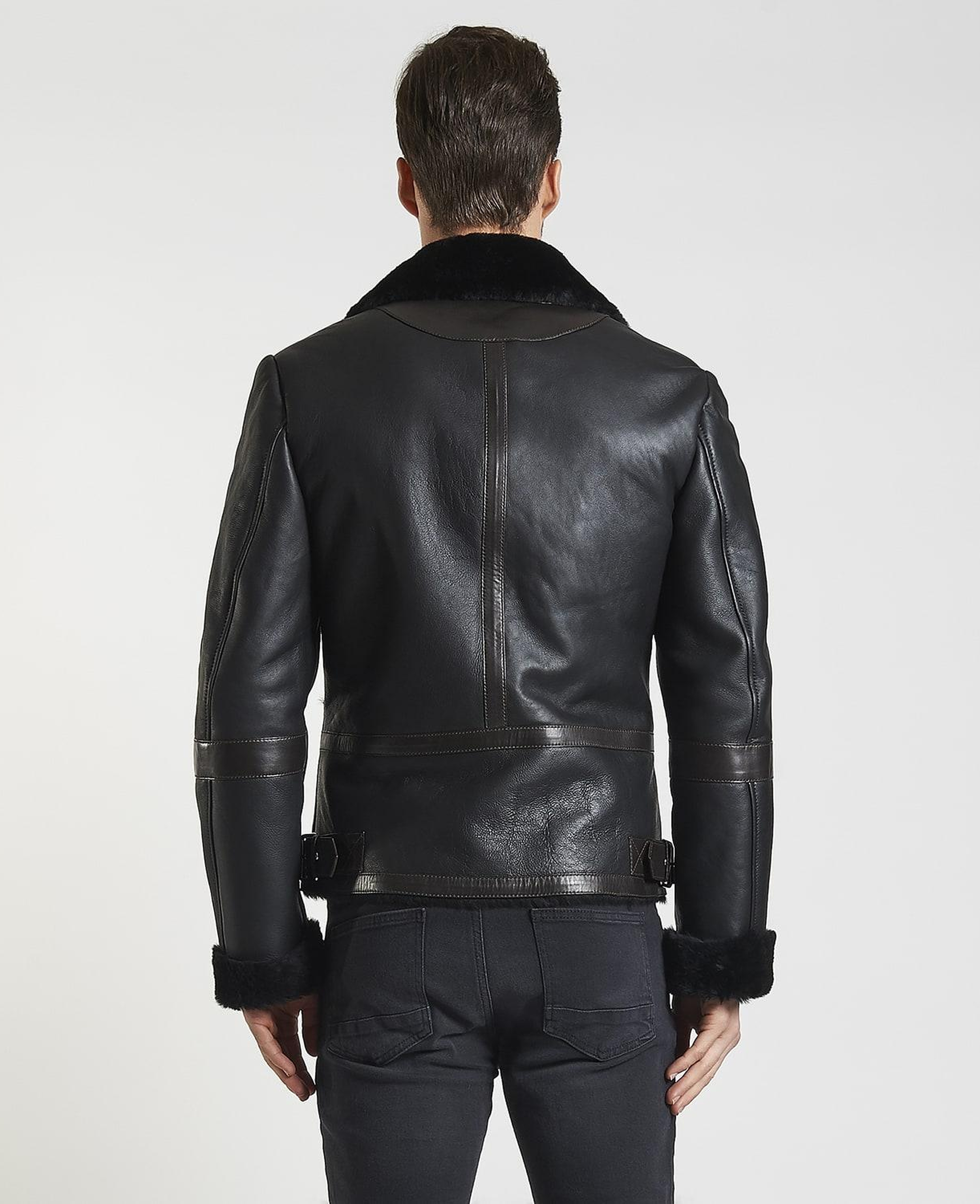 Alonso Siyah Kürklü Erkek Mont