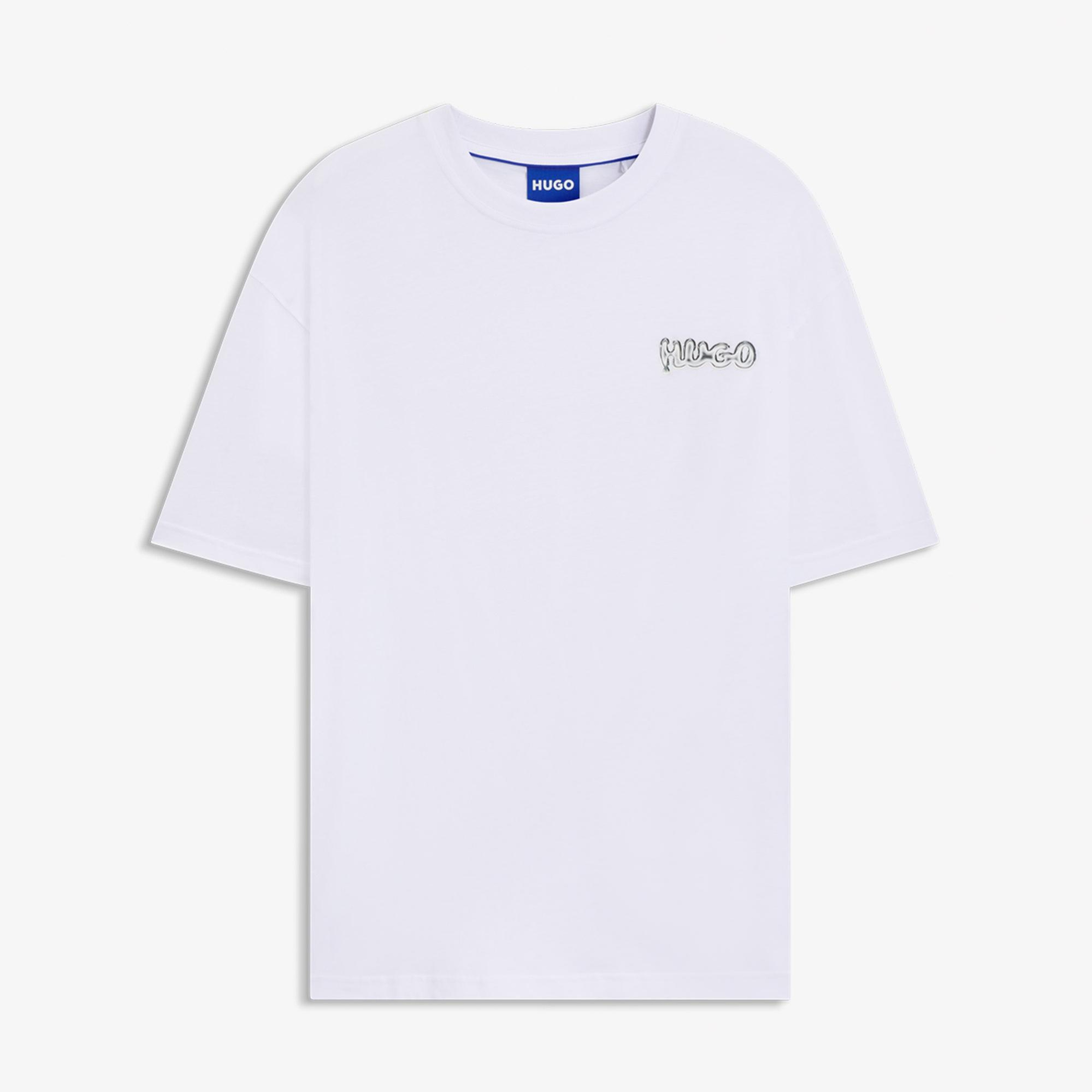 Hugo Nyrotee Erkek Beyaz T-Shirt