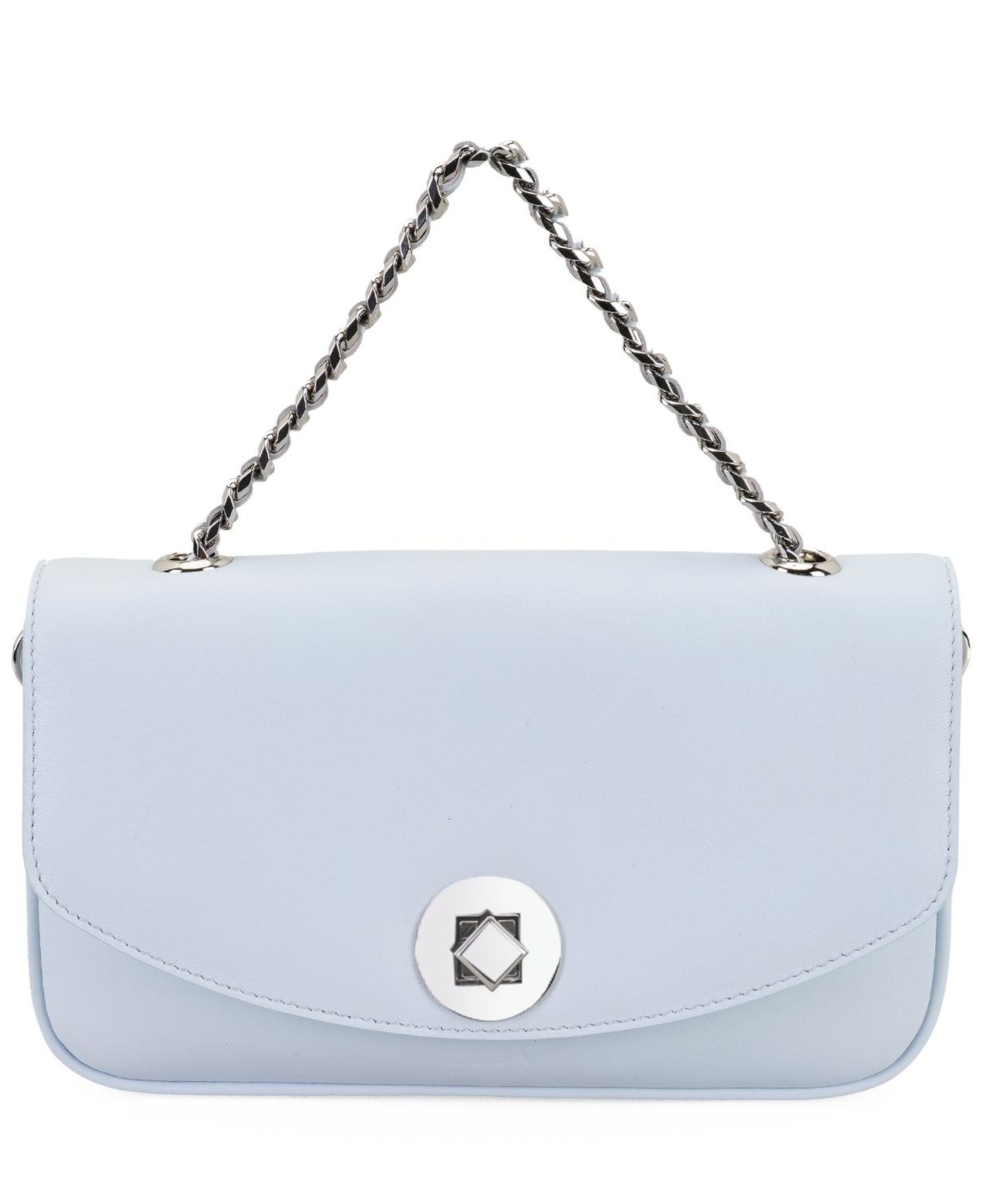 Karla Mavi Kadın Deri Omuz Çantası