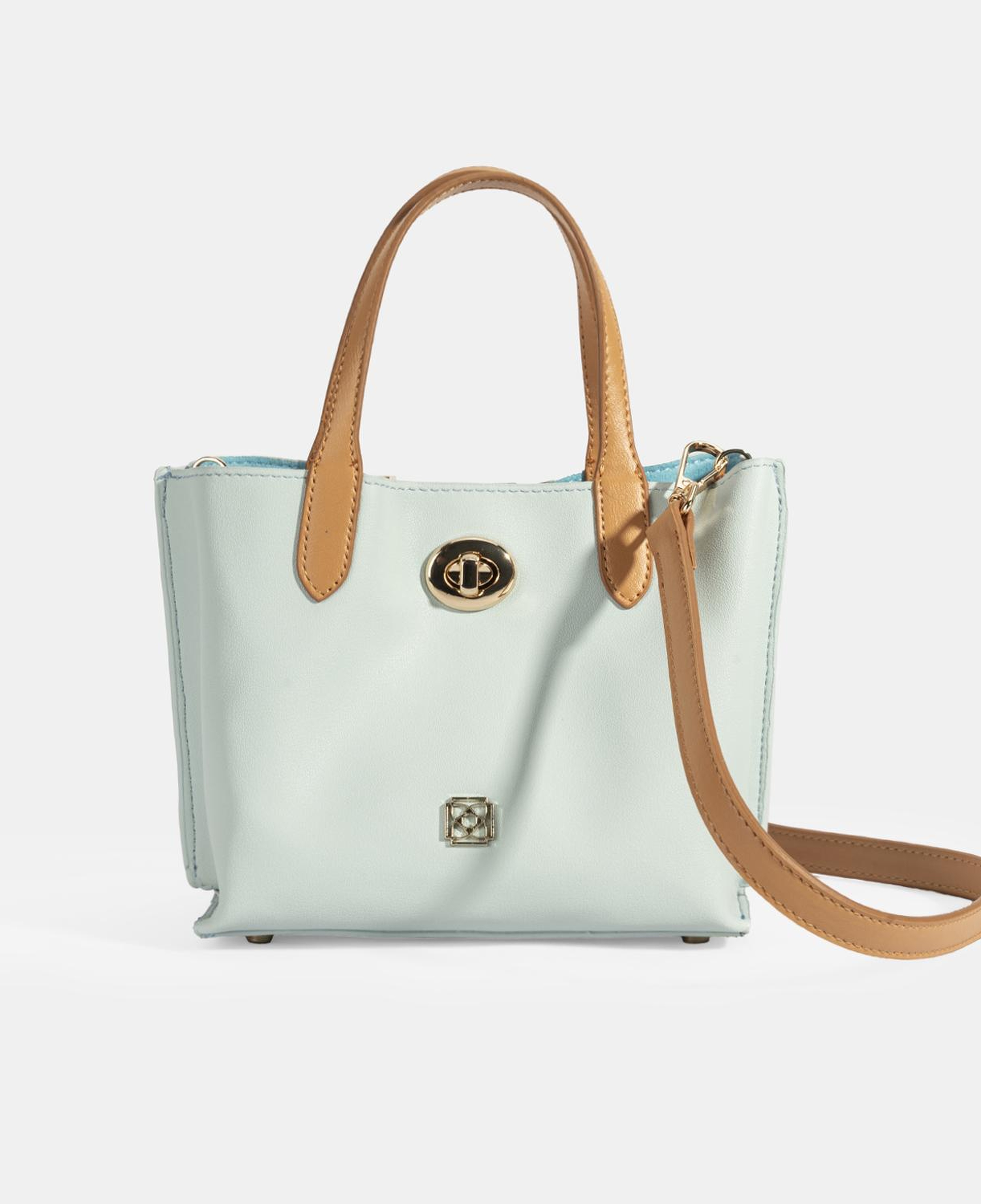 Kadın Mavi Omuz Askılı Mini El Çantası