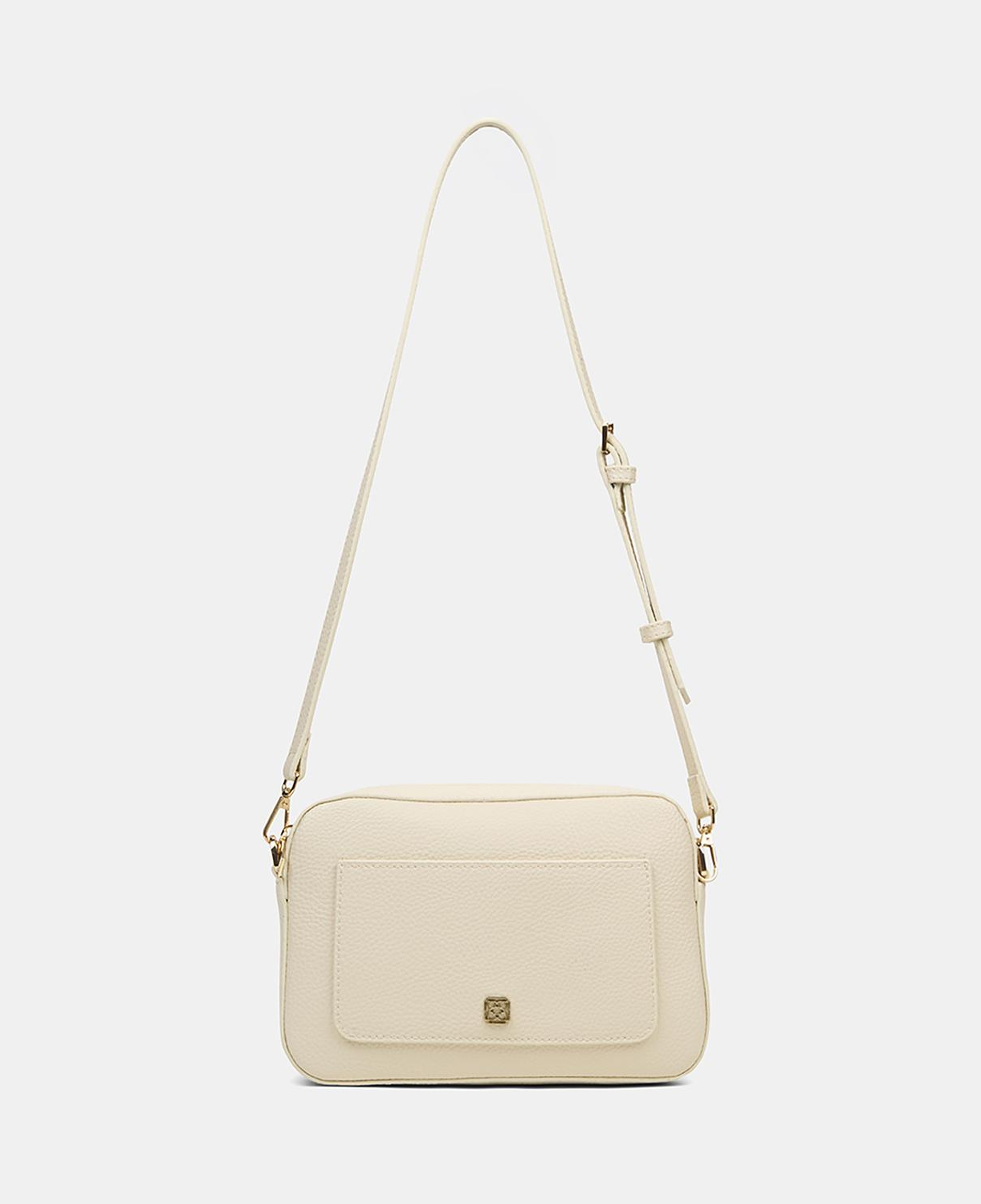 Kadın Ekru Gold Detaylı Postacı Çantası