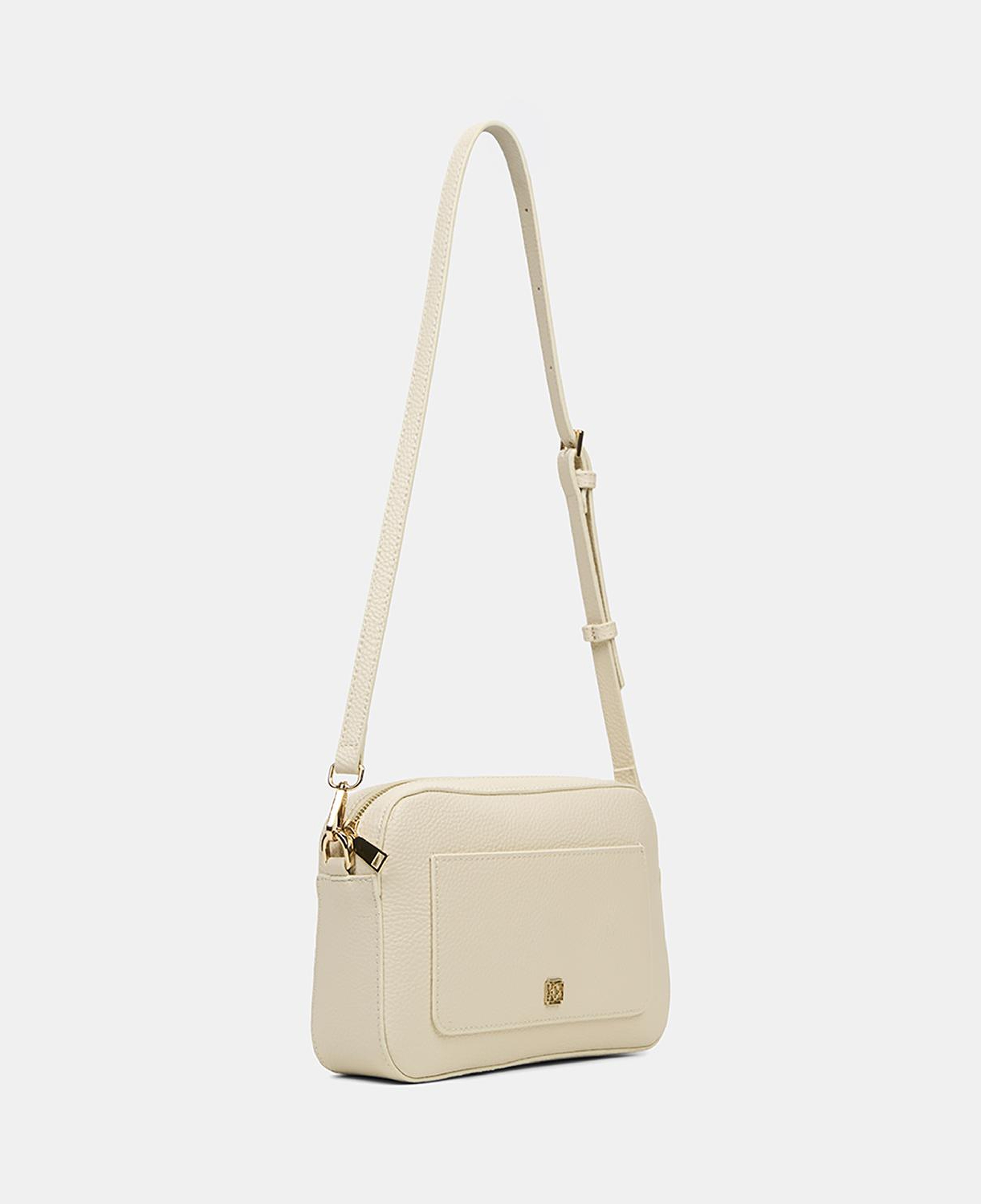 Kadın Ekru Gold Detaylı Postacı Çantası
