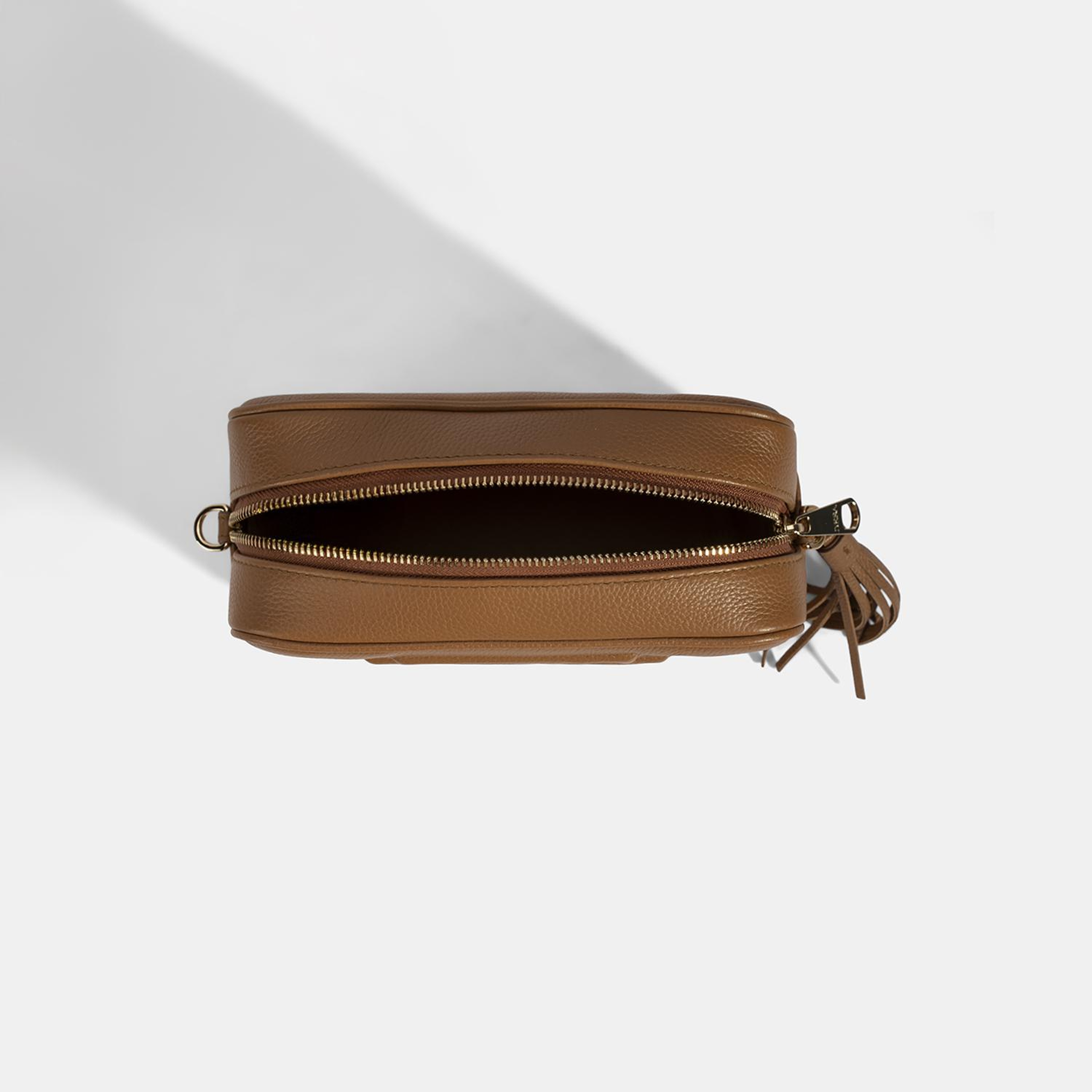 Kadın Taba Monogram Deri Postacı Çantası