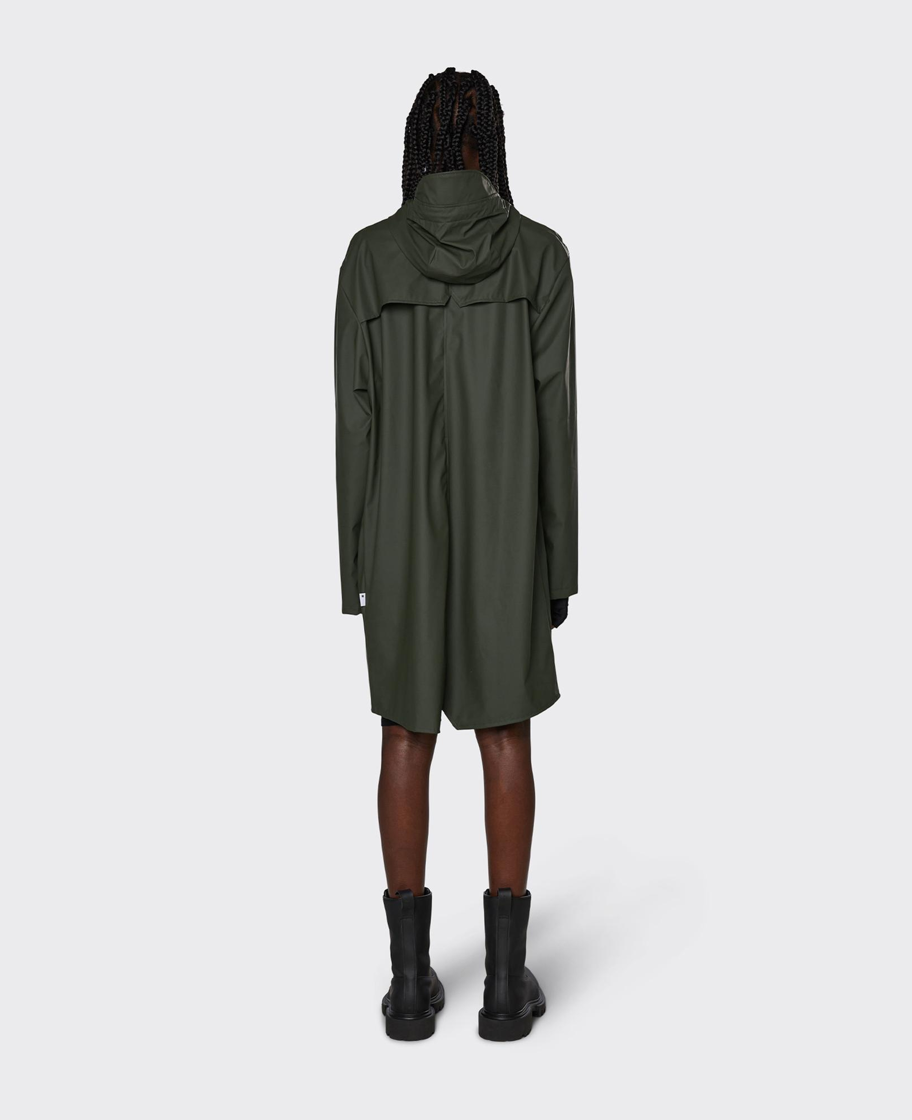 Rains Long W3 Unisex Koyu Yeşil Yağmurluk