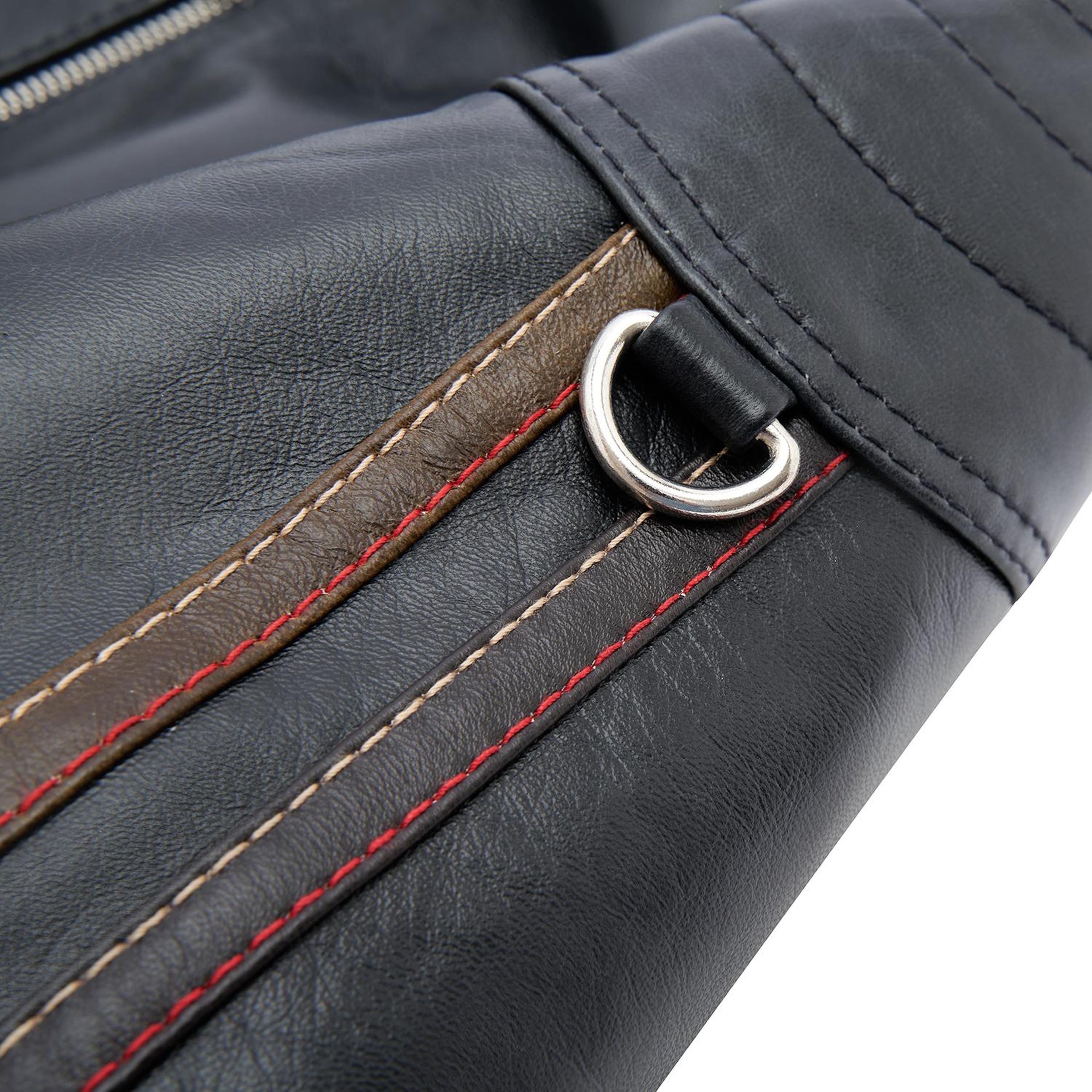 Ilaria Lacivert Kadın Deri Ceket