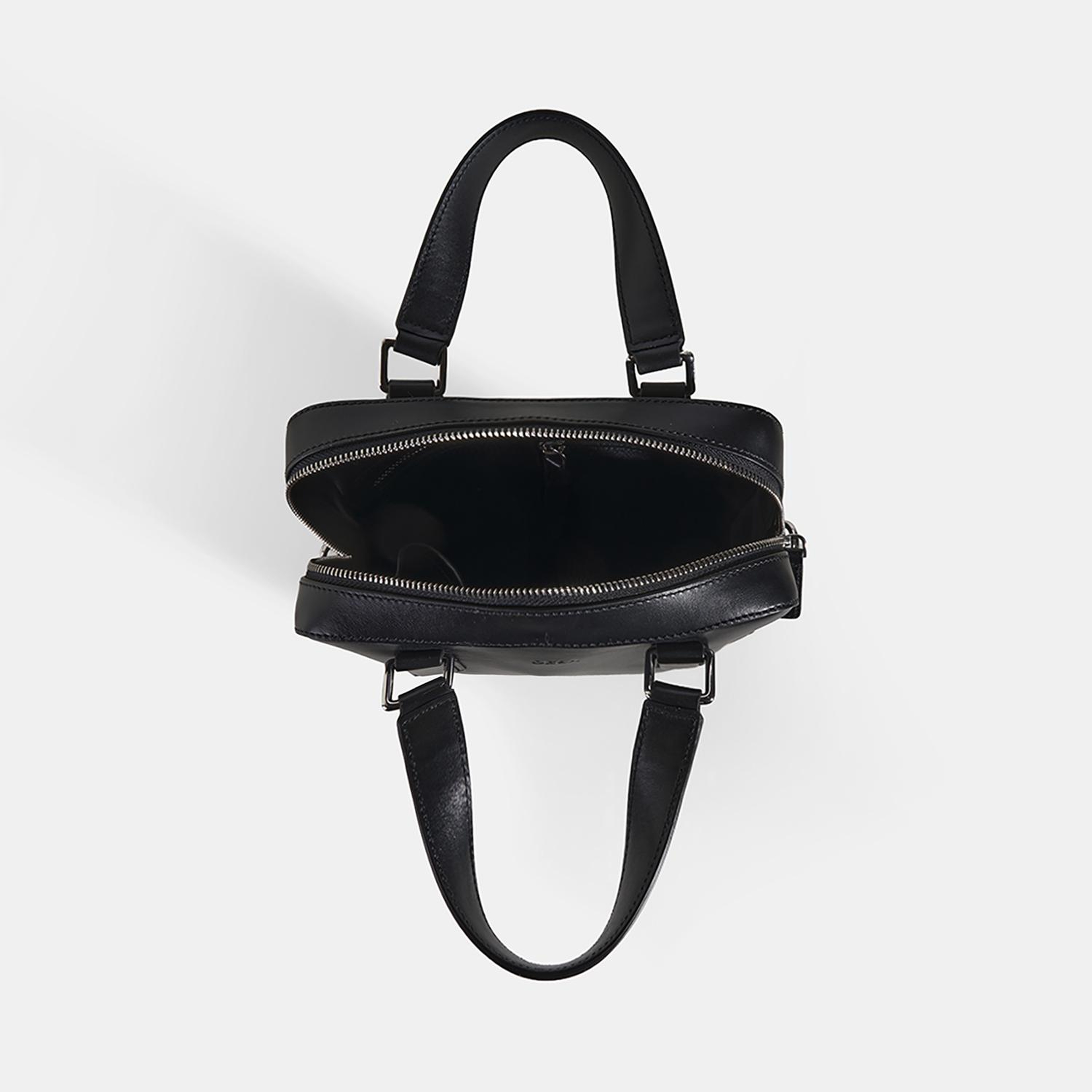 Erkek Siyah Deri Postacı Çantası