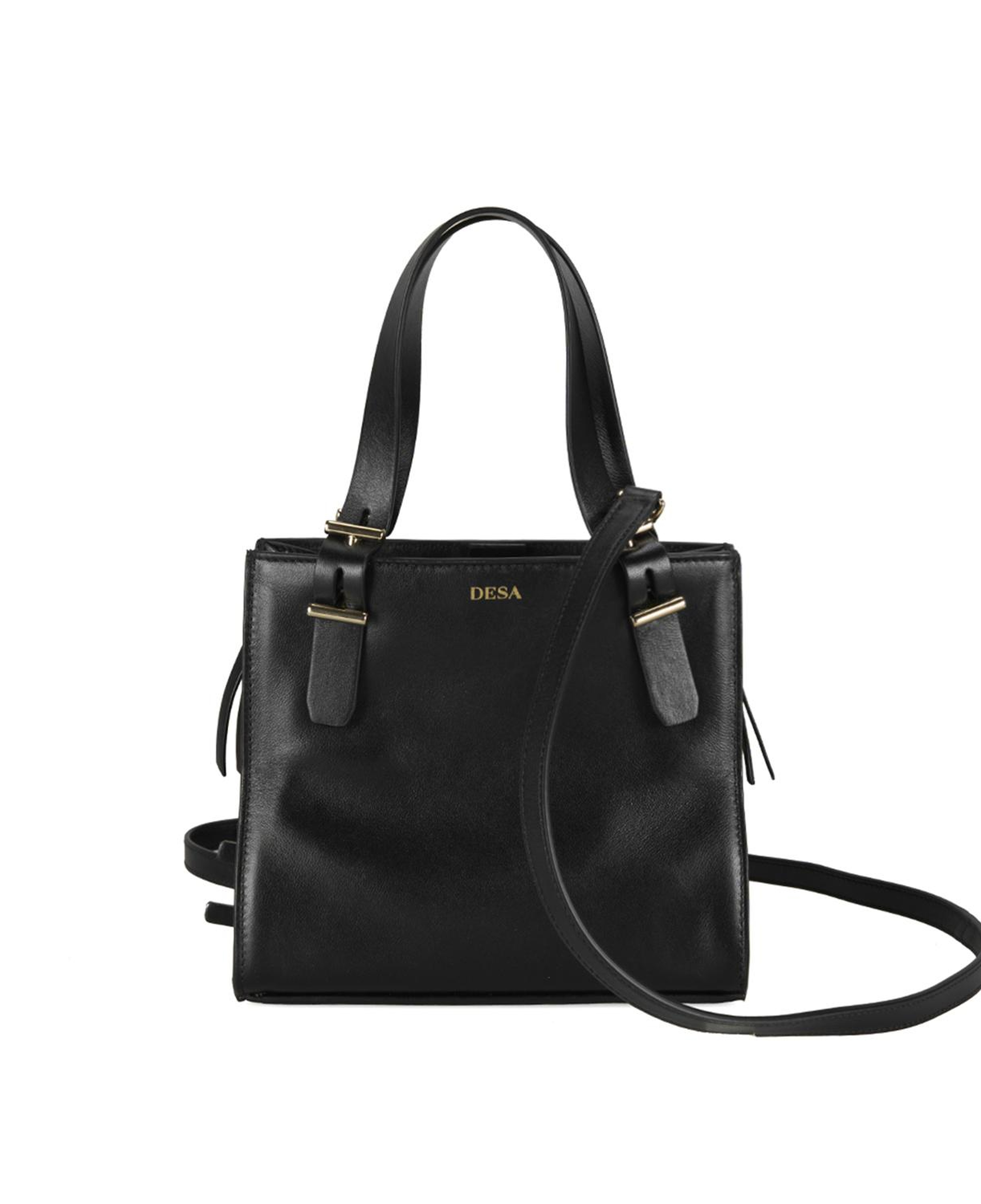 Kadın Siyah Deri Omuz Çantası