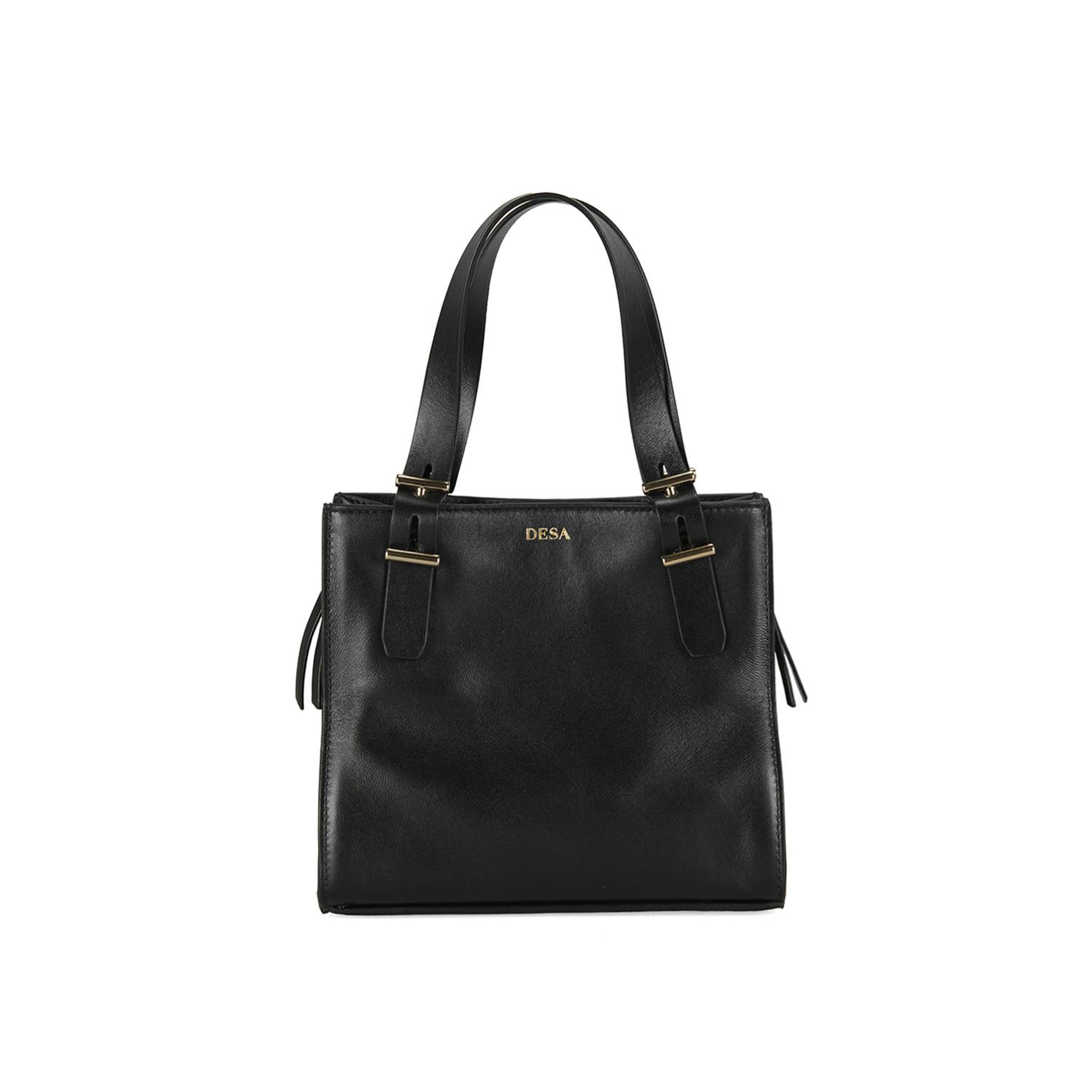 Kadın Siyah Deri Omuz Çantası