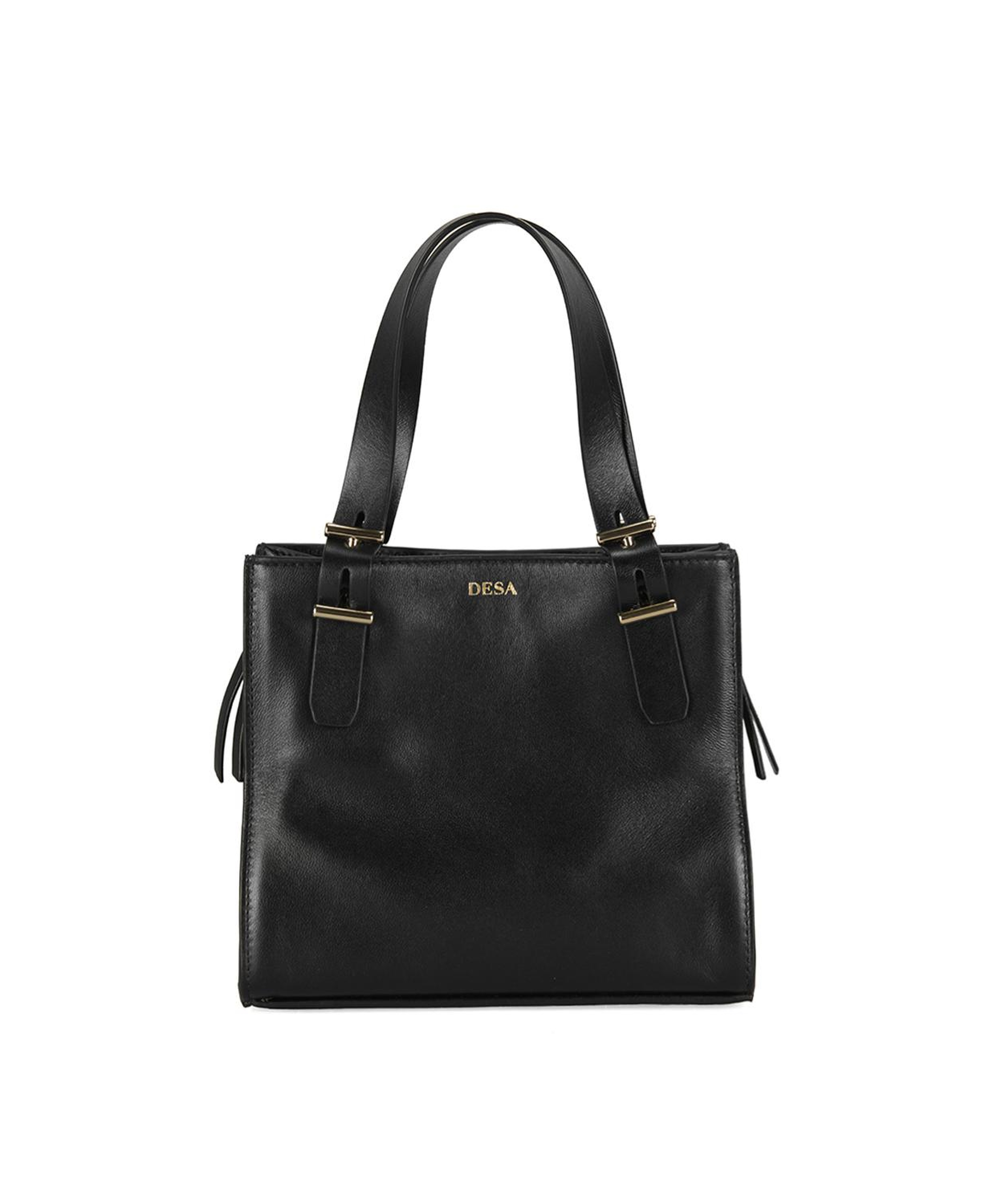 Kadın Siyah Deri Omuz Çantası