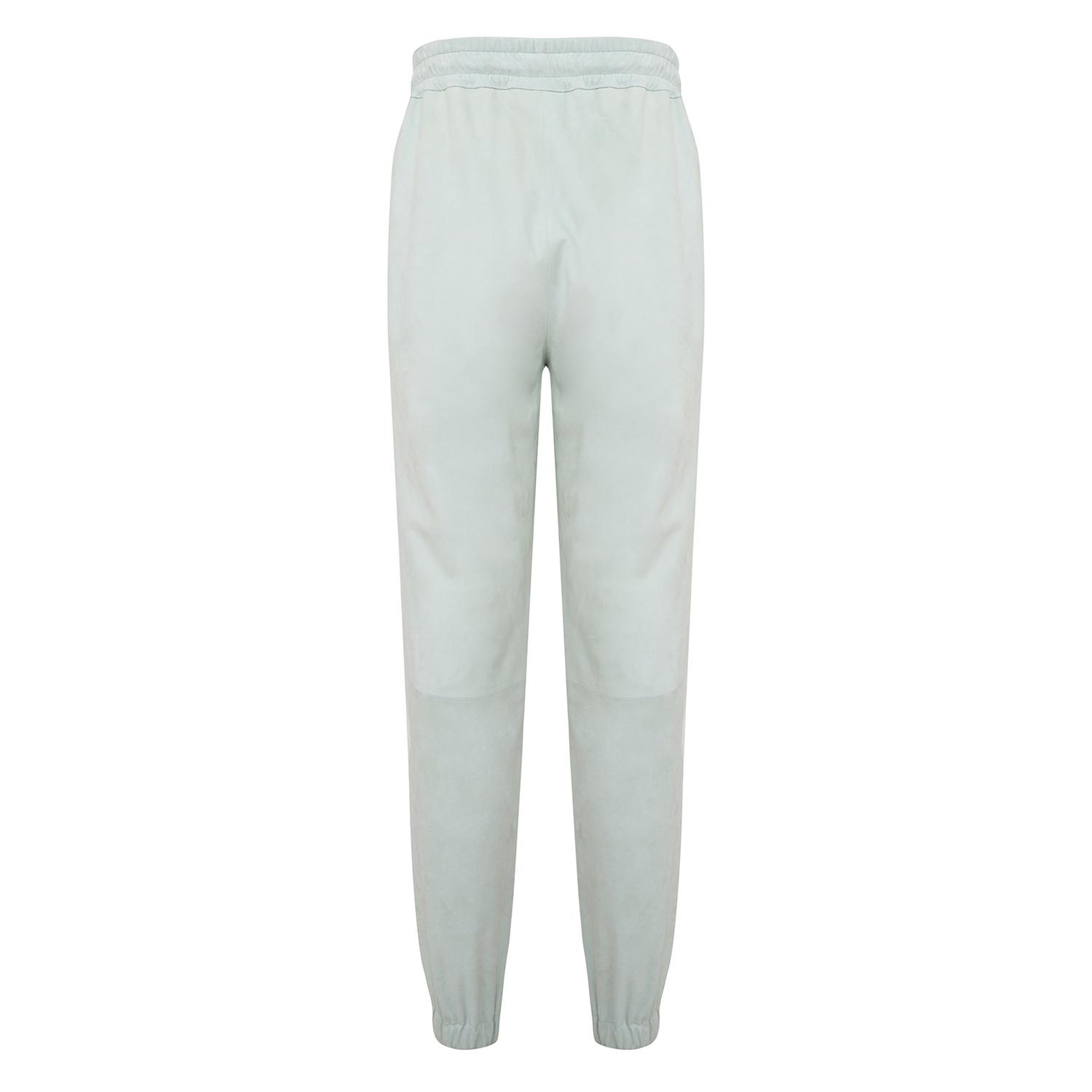 Tekla Yeşil Kadın Yüksek Bel Süet Jogging Pantolon