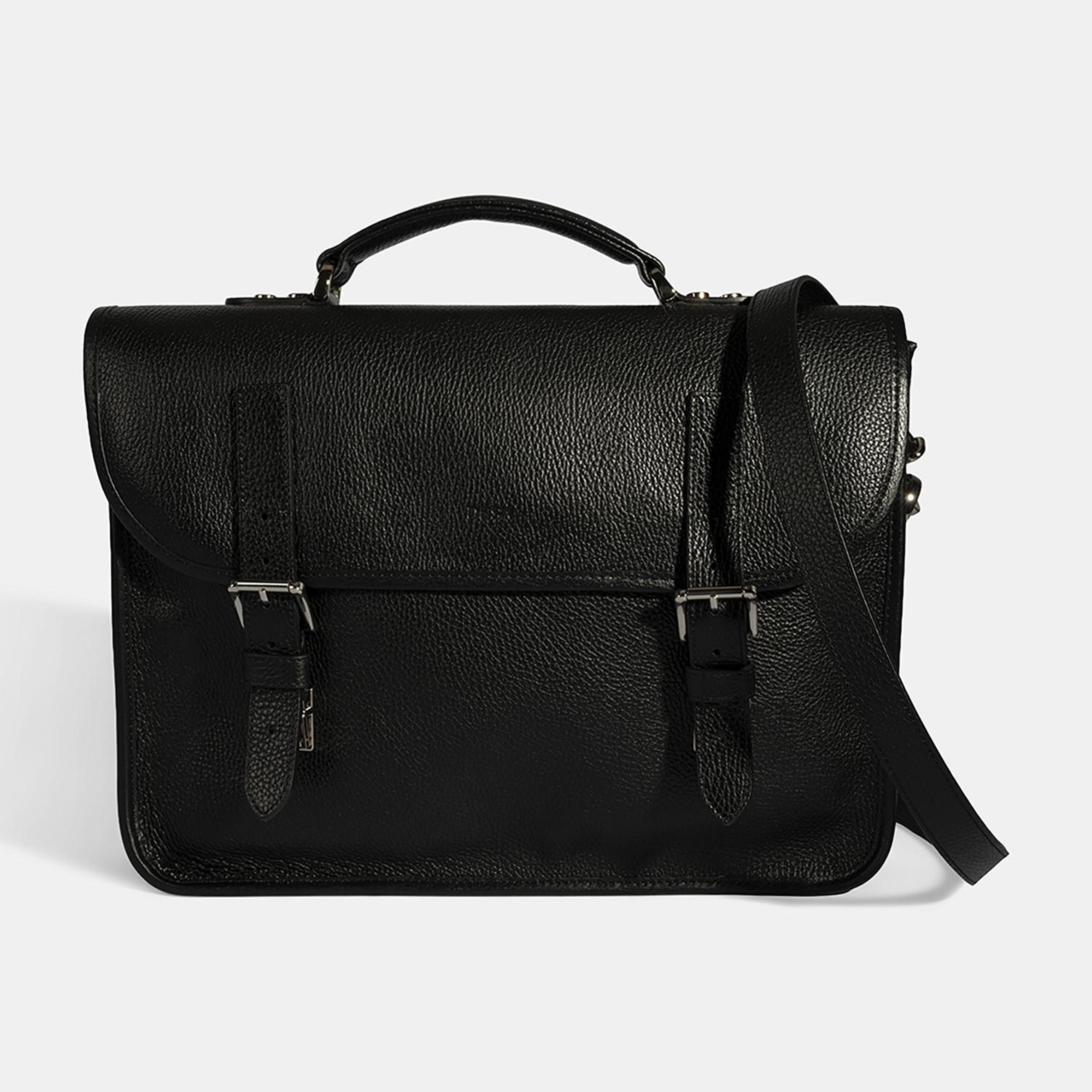 Erkek Siyah Deri Evrak Çantası