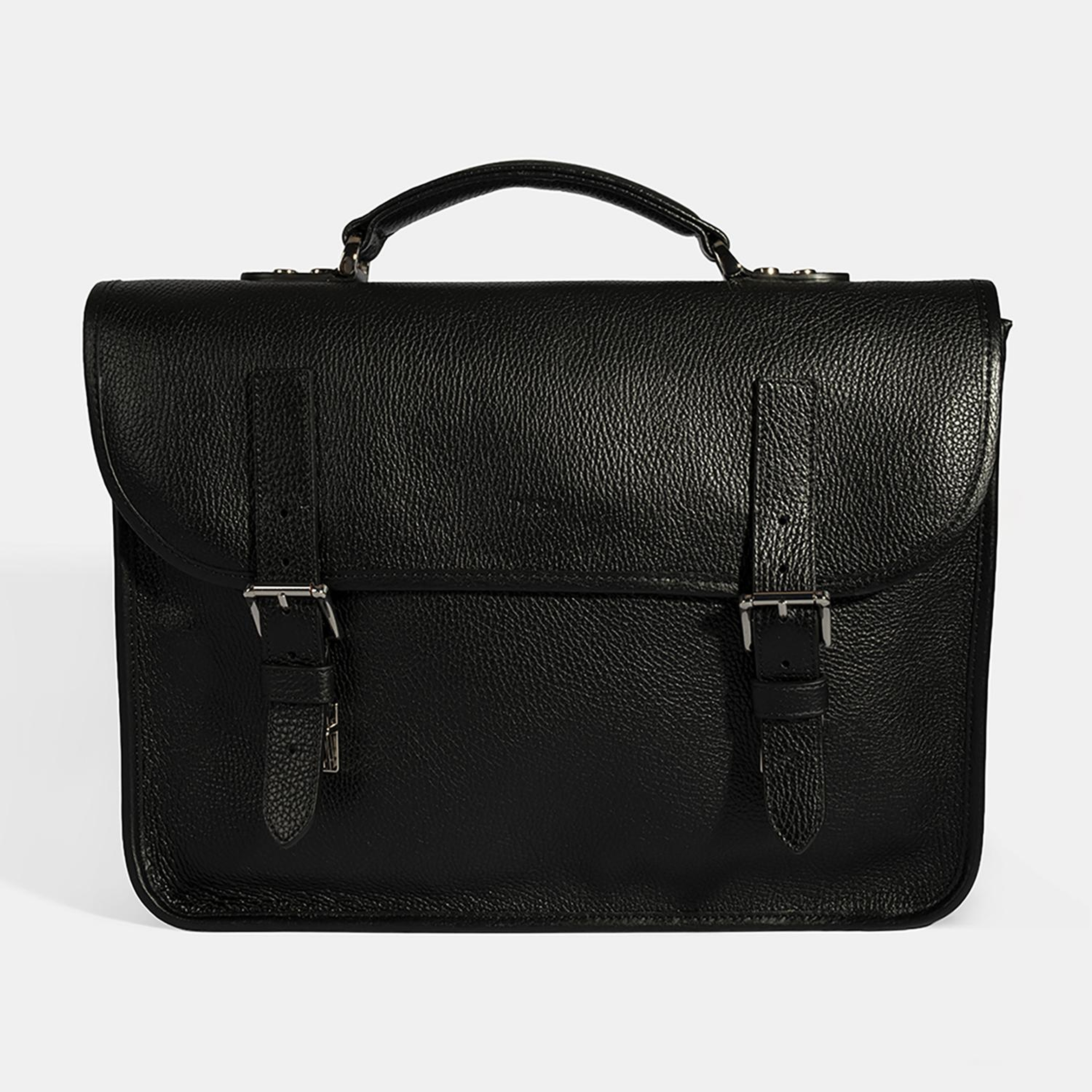 Erkek Siyah Deri Evrak Çantası