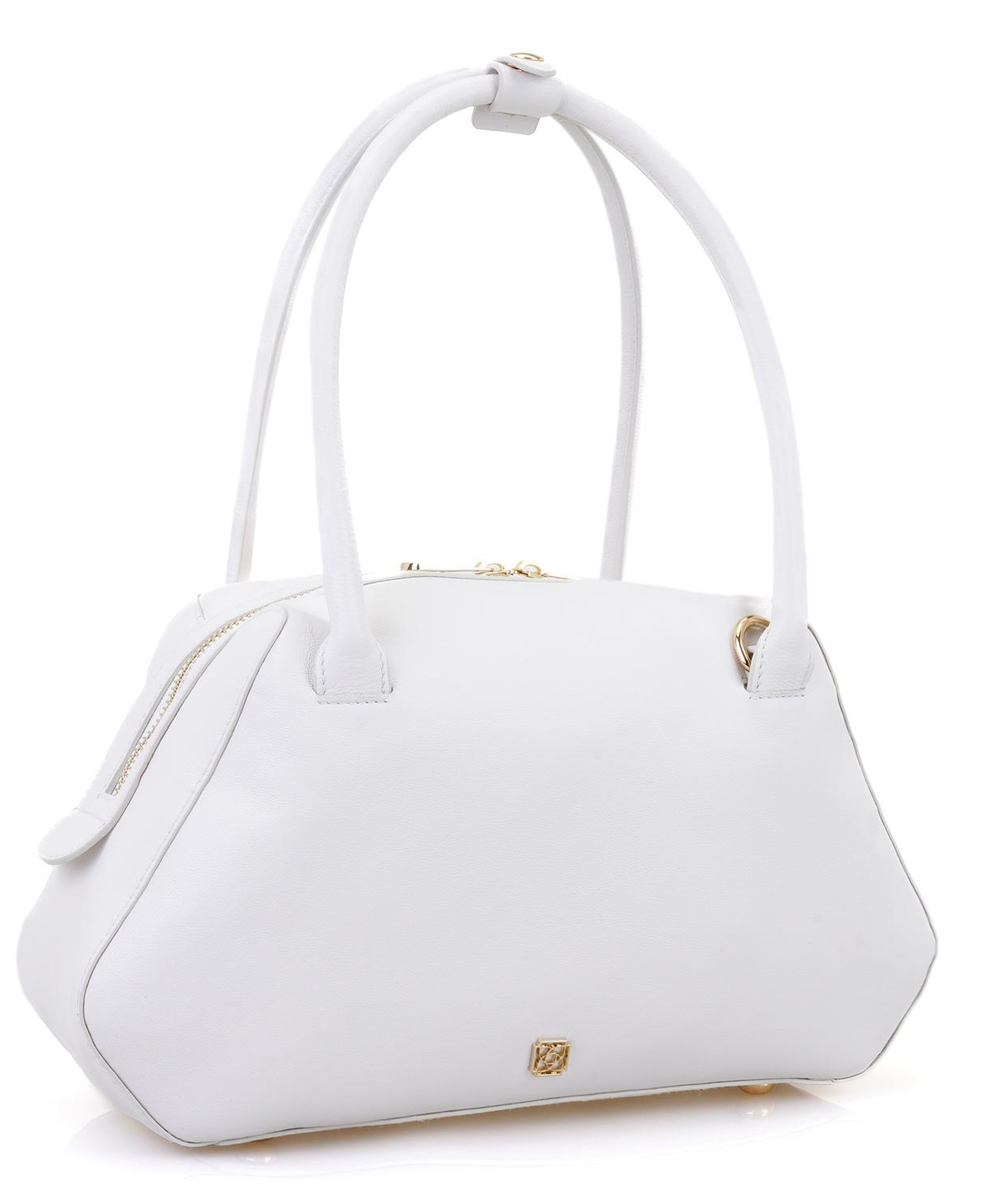 Afsoon Beyaz Kadın Deri Omuz Çantası