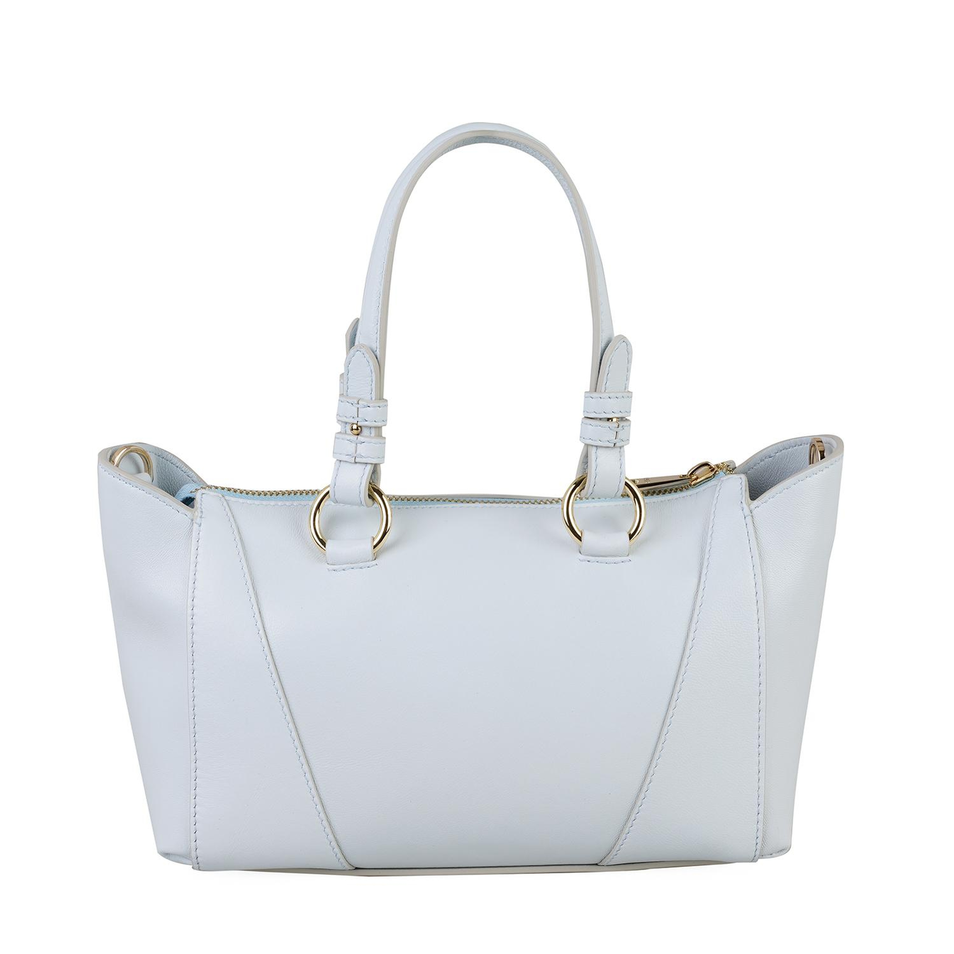 Garten Mavi Kadın Deri El Çantası