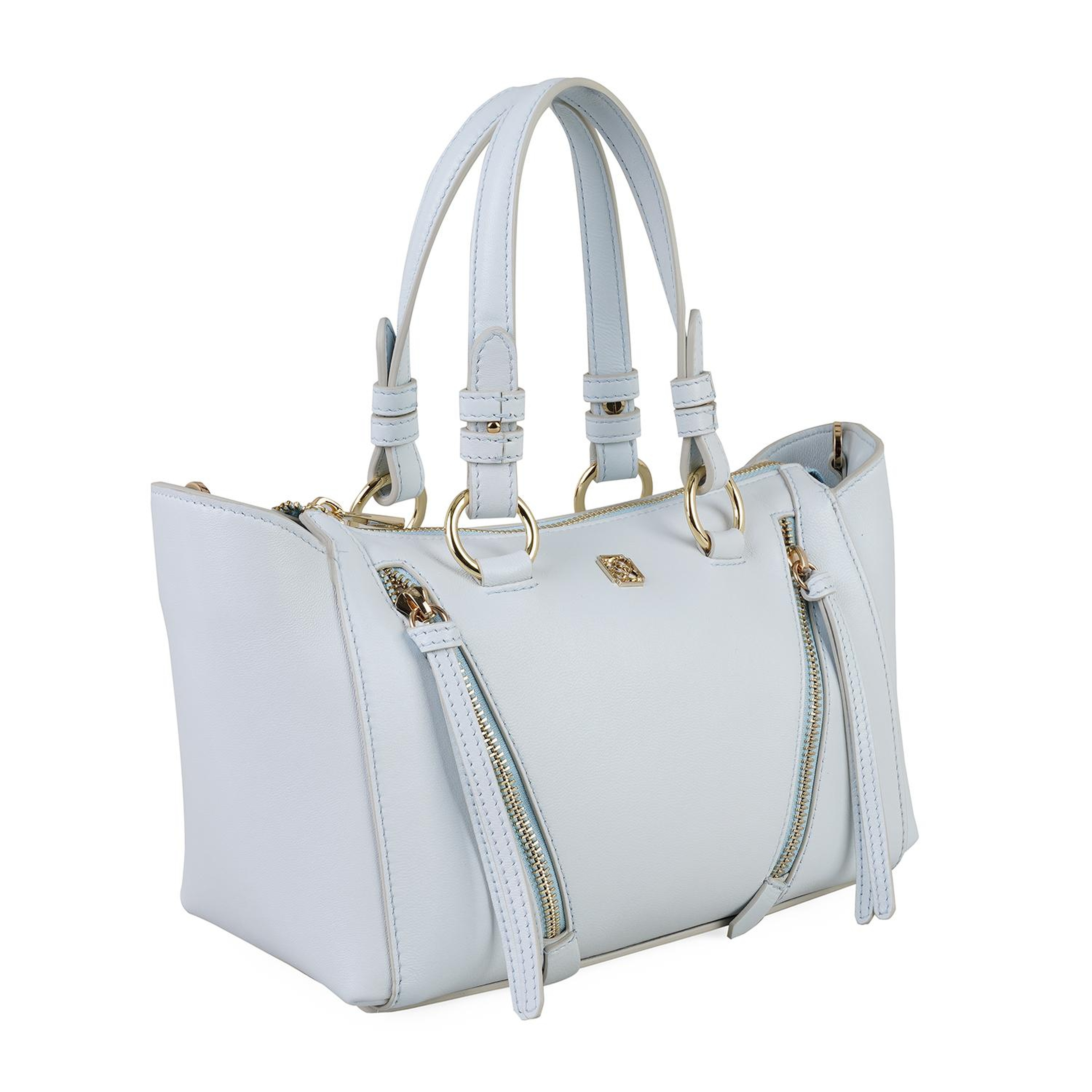 Garten Mavi Kadın Deri El Çantası