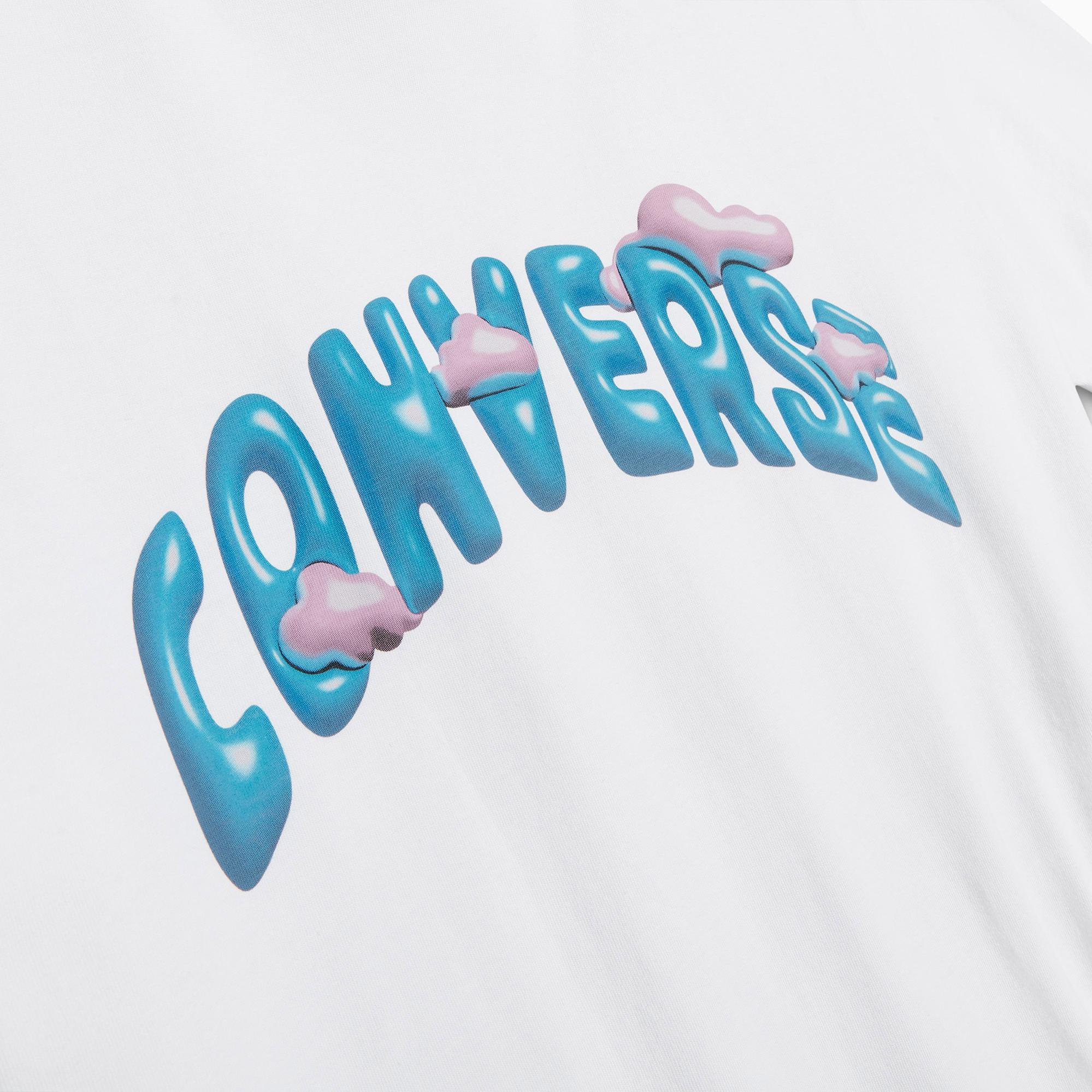 Converse Erkek Baskılı Beyaz T-Shirt