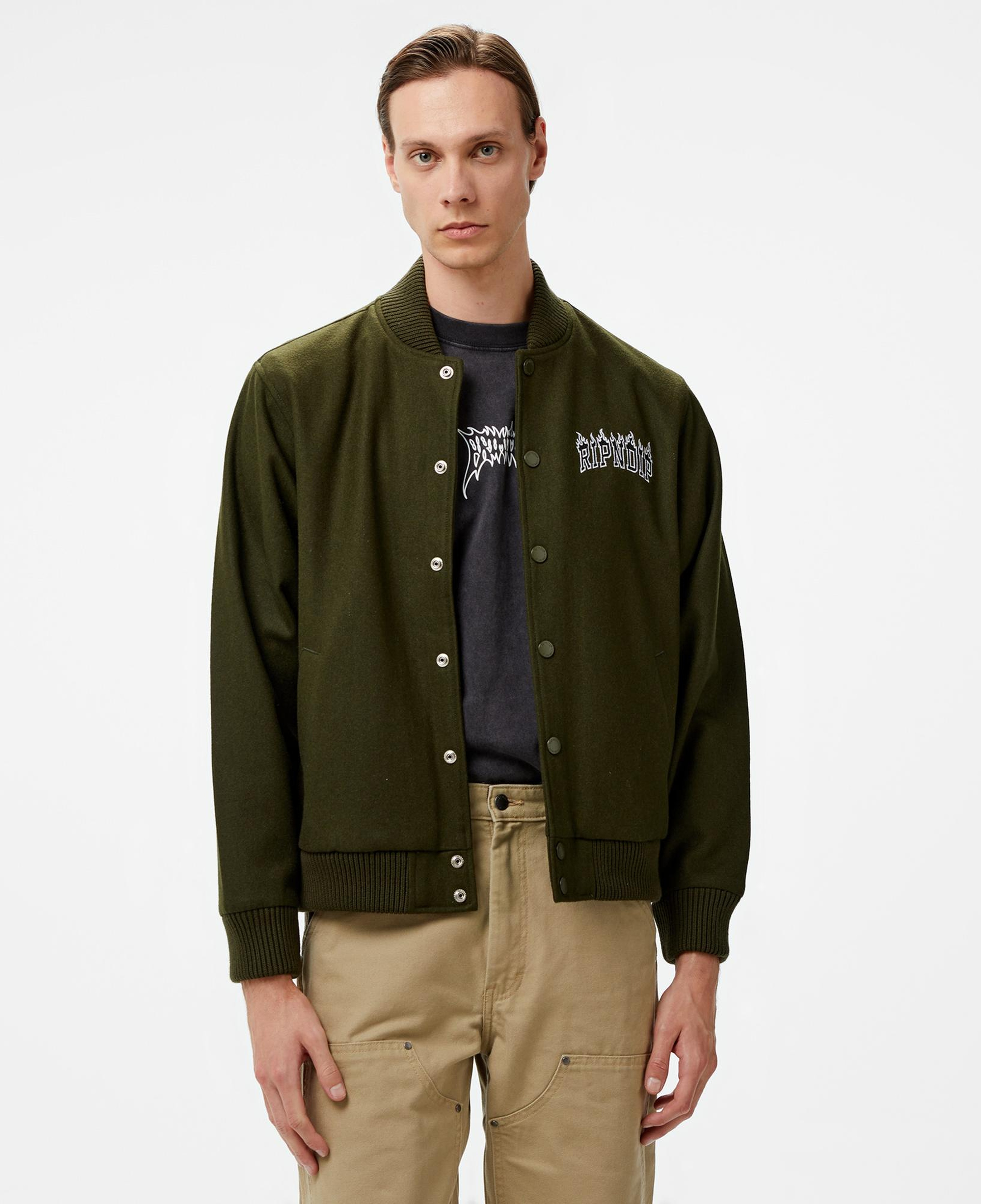 Rip N Dip Fire Spirit Varsity Erkek Yeşil Ceket