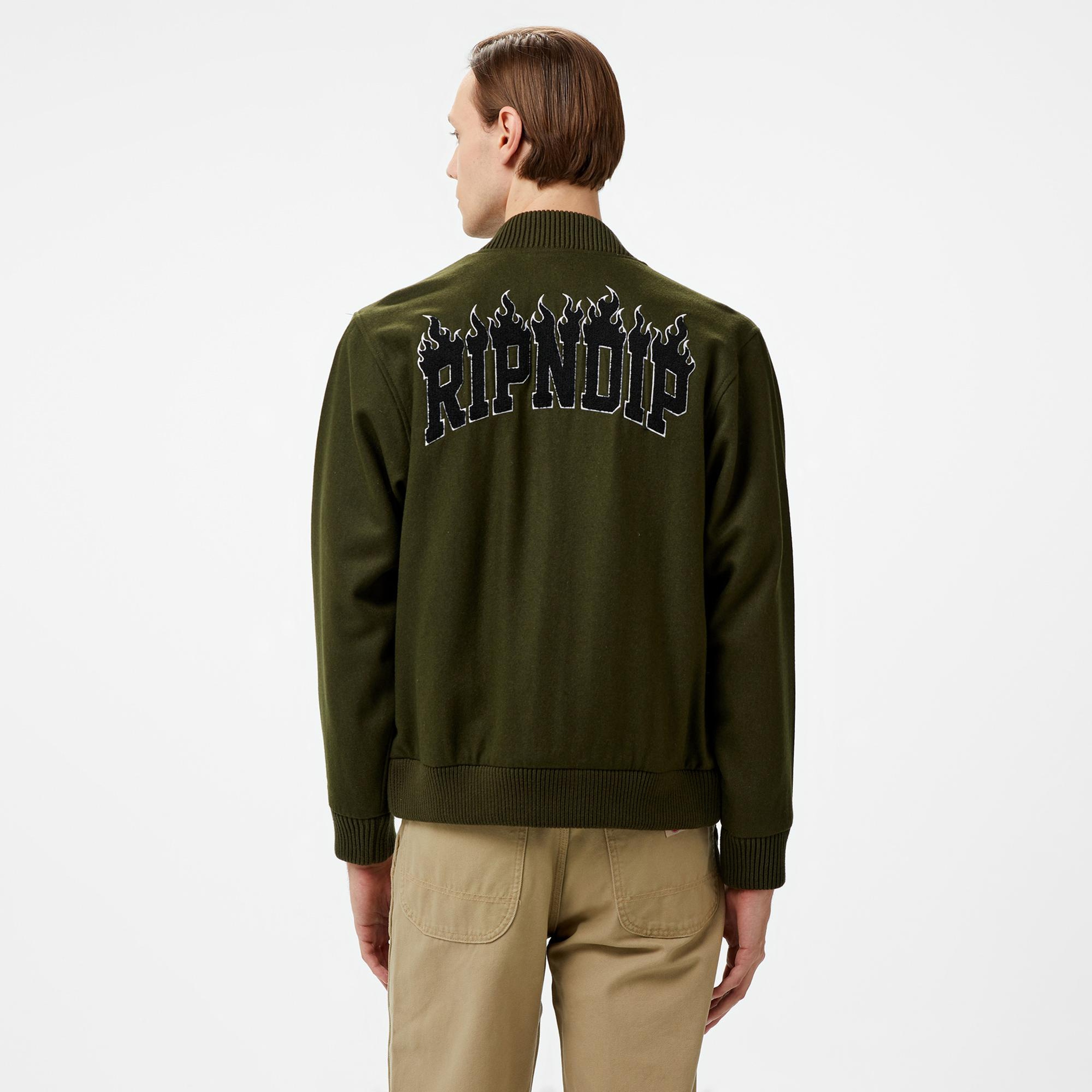 Rip N Dip Fire Spirit Varsity Erkek Yeşil Ceket
