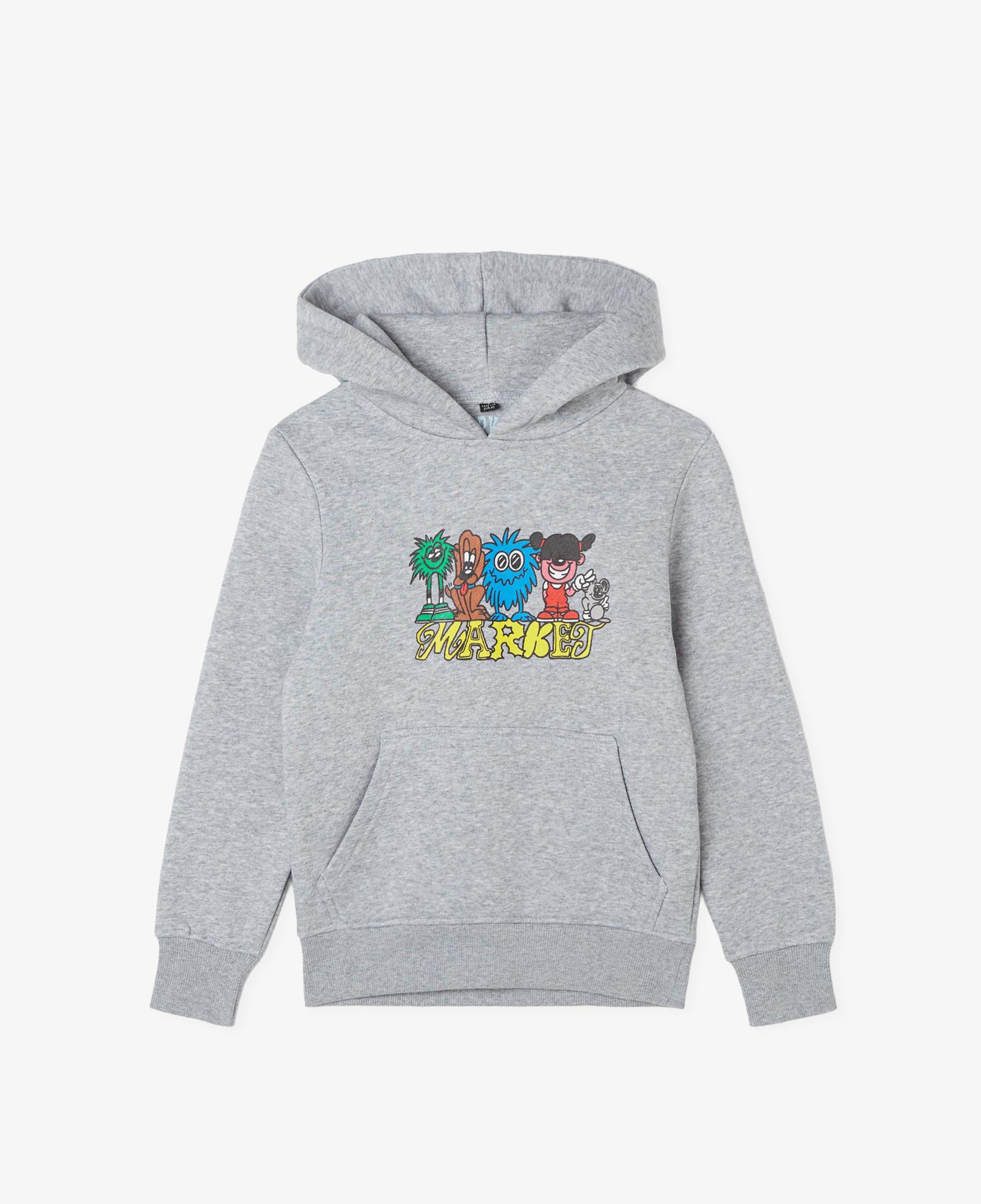 Market My Squad Çocuk Gri Hoodie