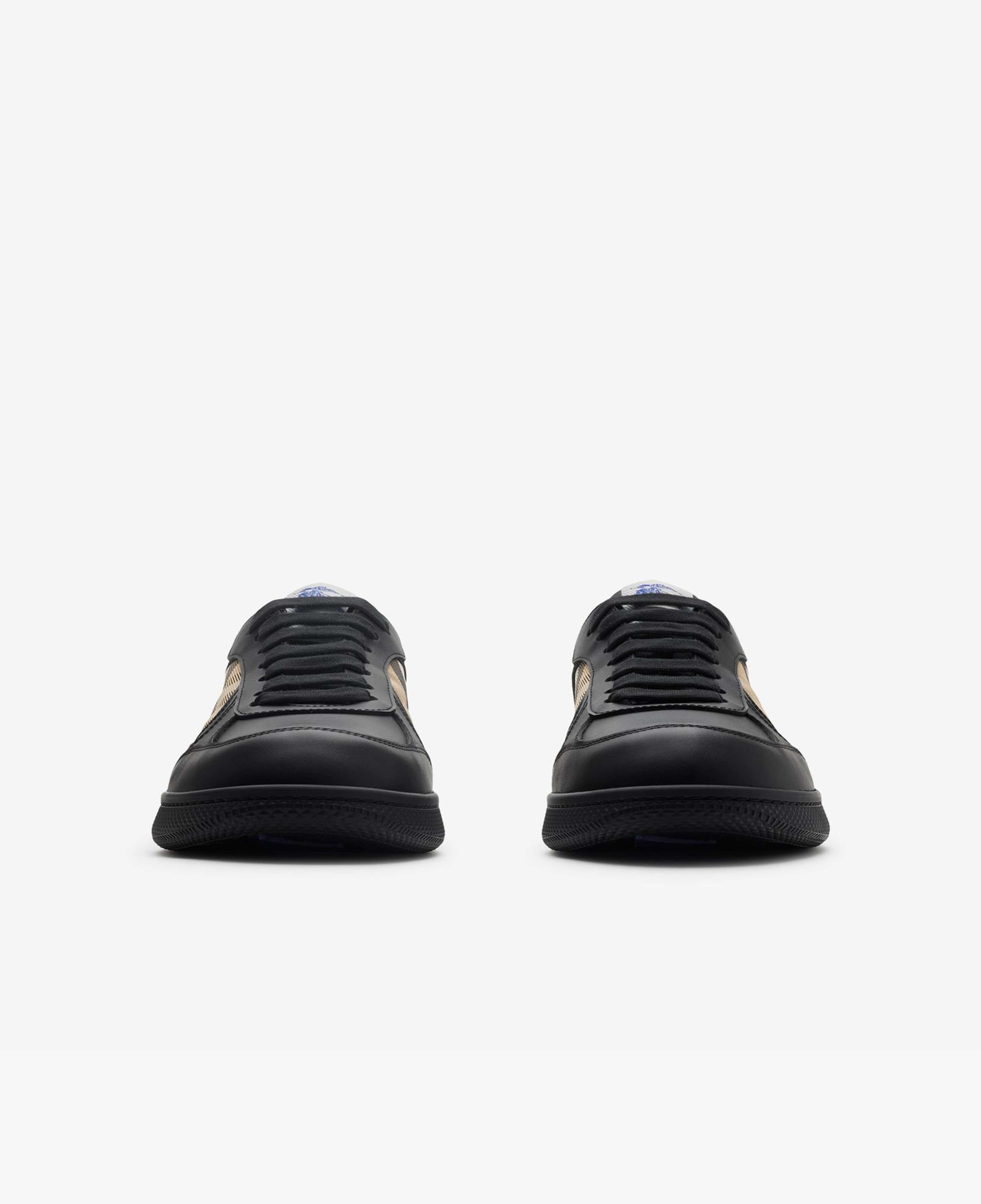 Burberry Mix Leather And Terrace Kadın Siyah Sneaker