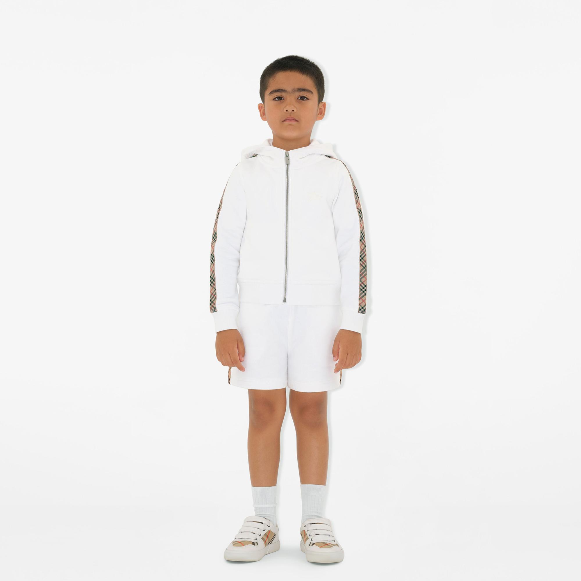 Burberry Çocuk Beyaz Hoodie