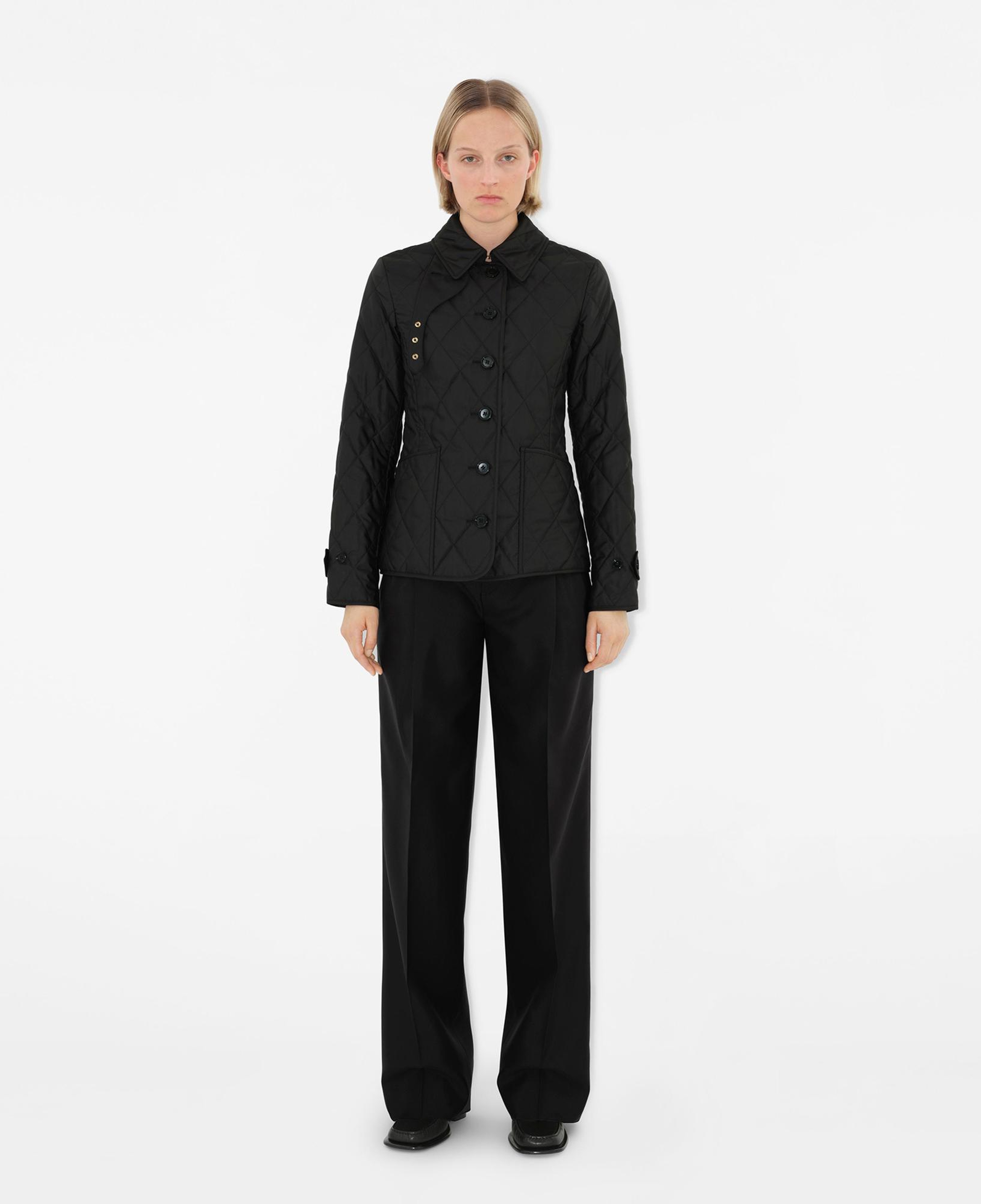 Burberry Quilted Thermoregulated Kadın Siyah Ceket