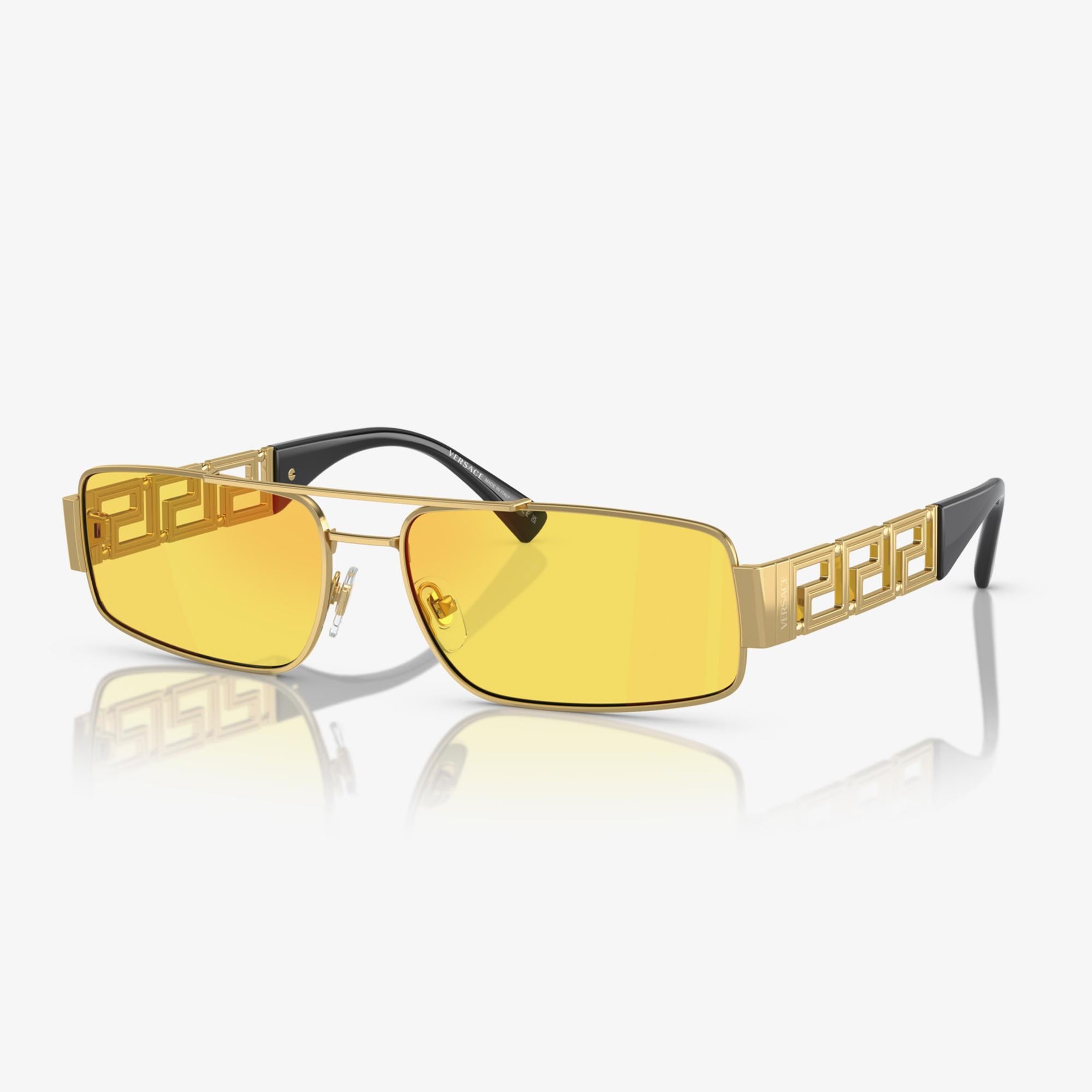VERSACE 0VE2257 Erkek Altın Rengi Güneş Gözlüğü
