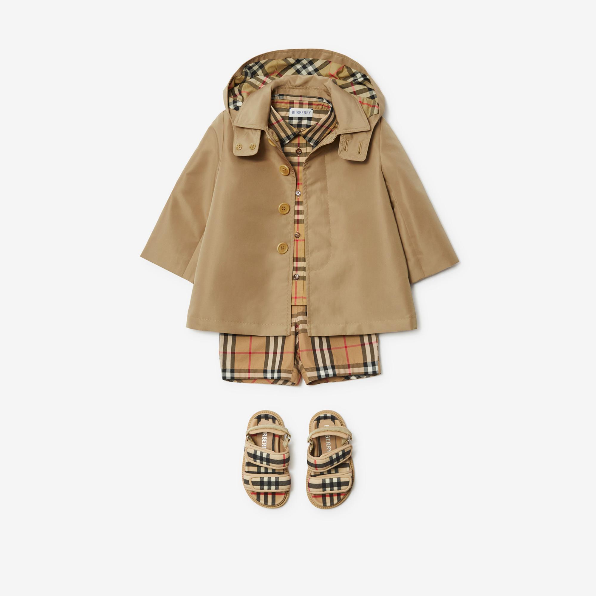 Burberry Bonded Car Çocuk Bej Trençkot