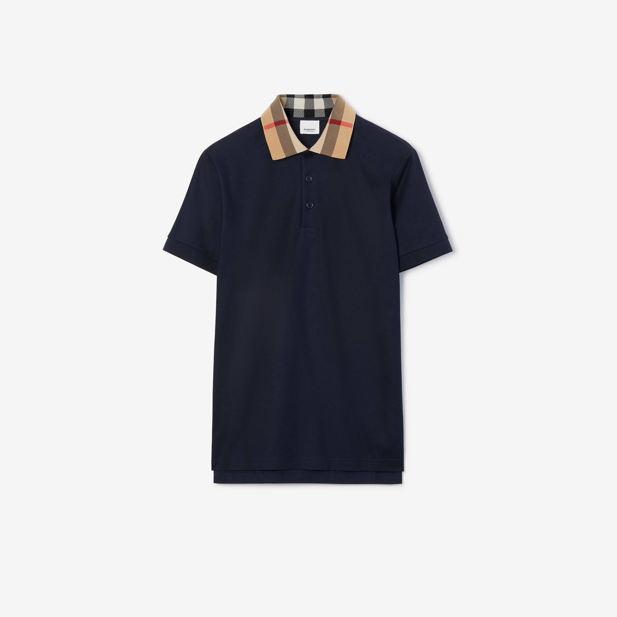Burberry Pamuklu Erkek Lacivert Polo