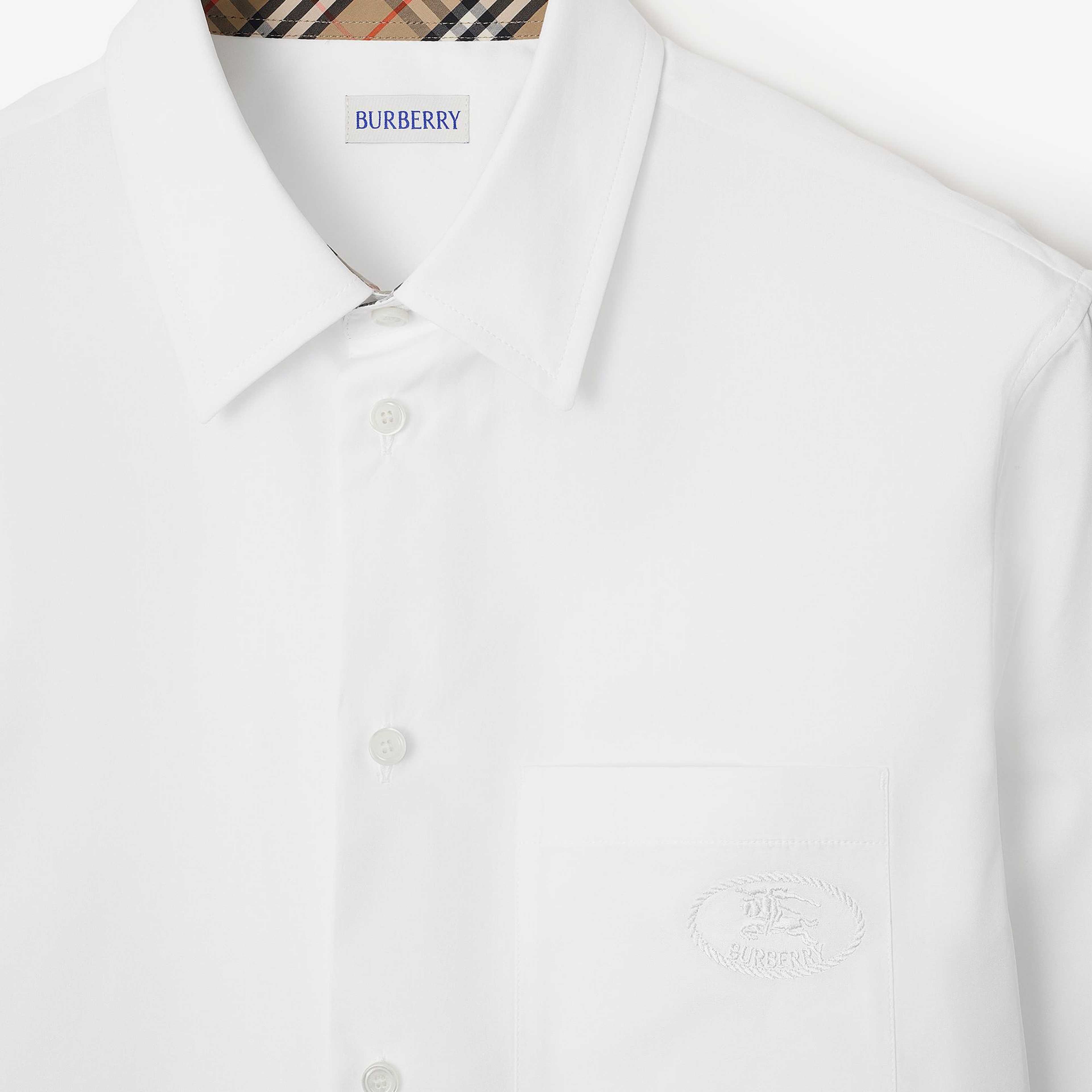 Burberry Erkek Beyaz Gömlek