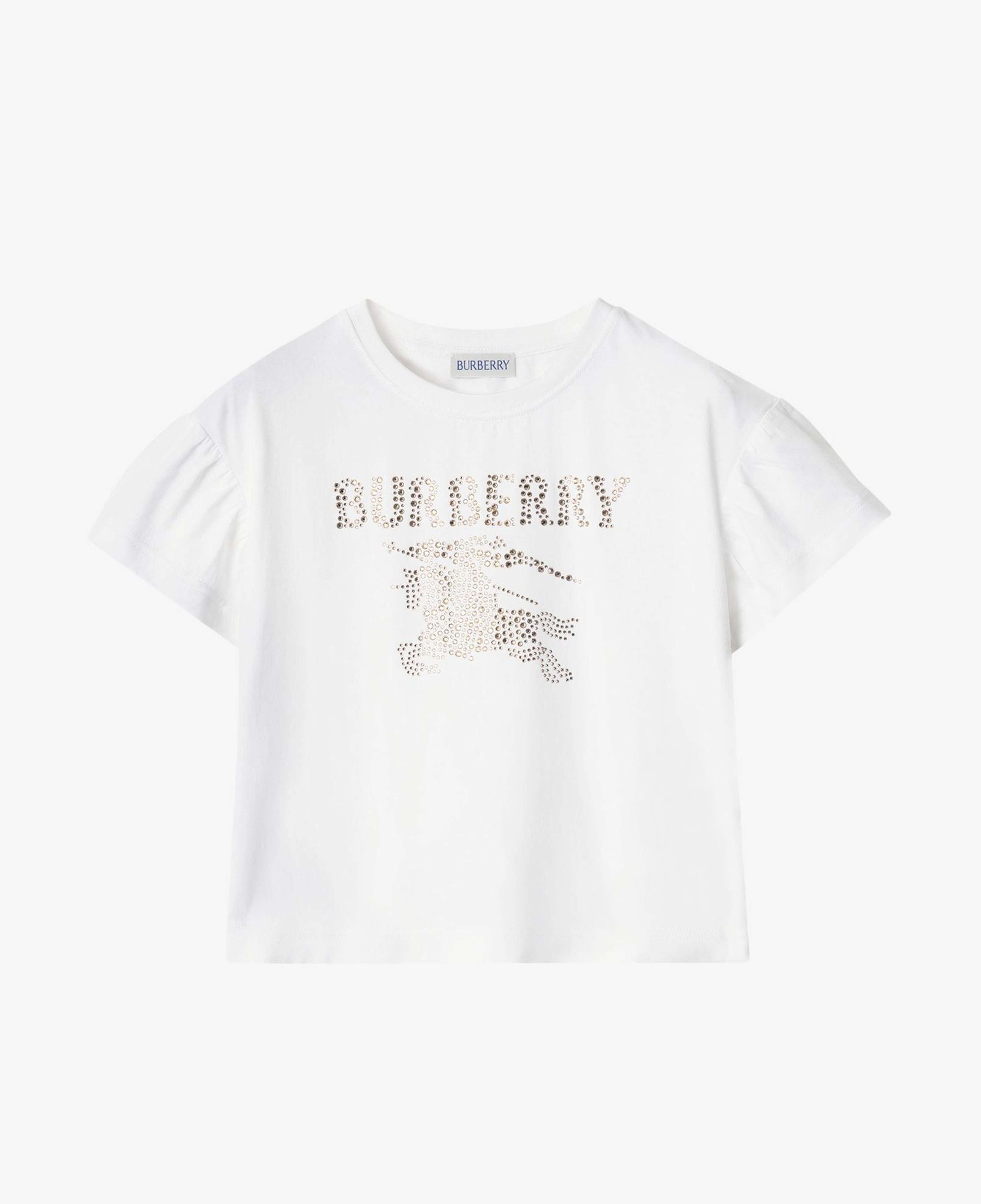 Burberry Roxy Crystal Çocuk Beyaz T-Shirt