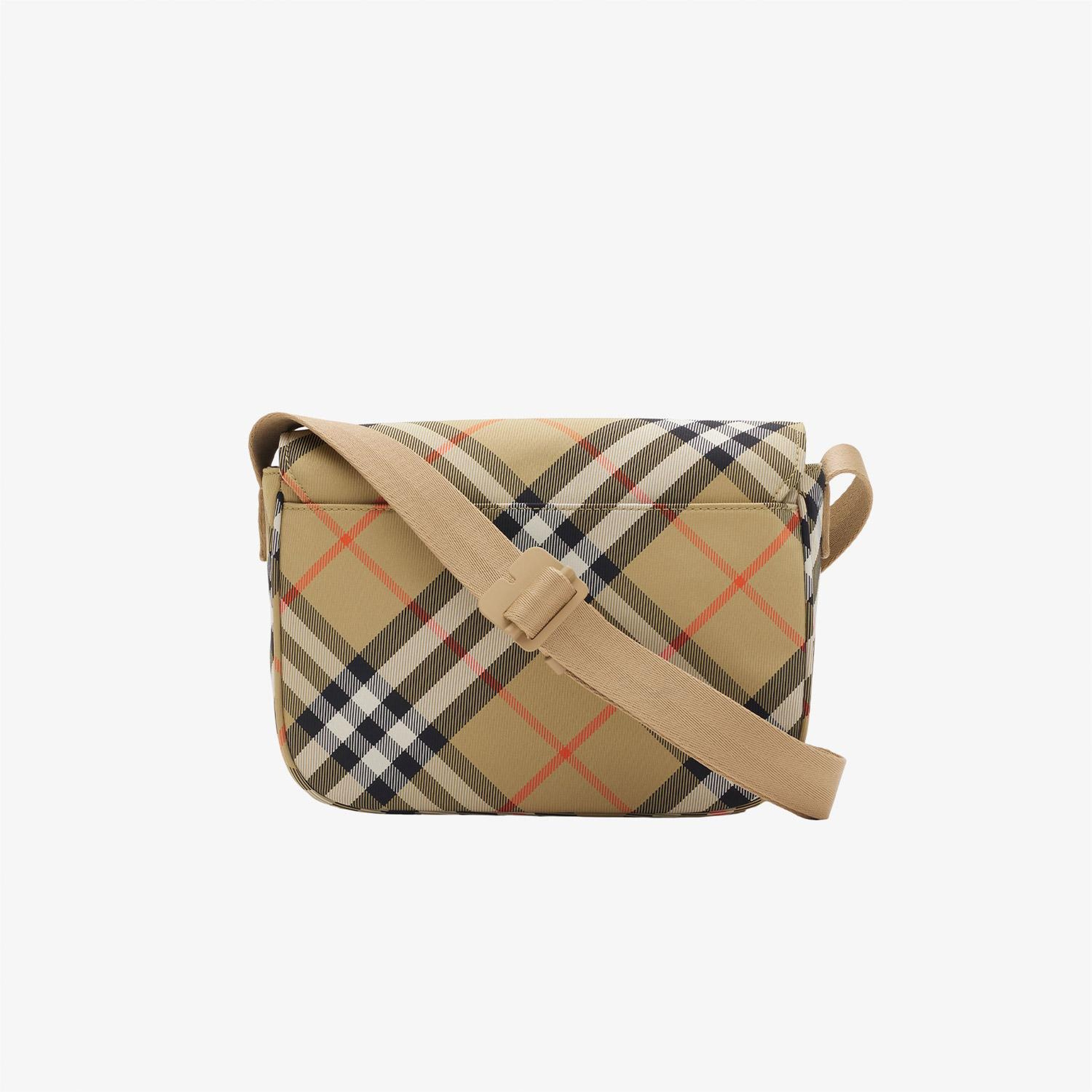 Burberry Check Messenger Çocuk Bej Çapraz Çantası