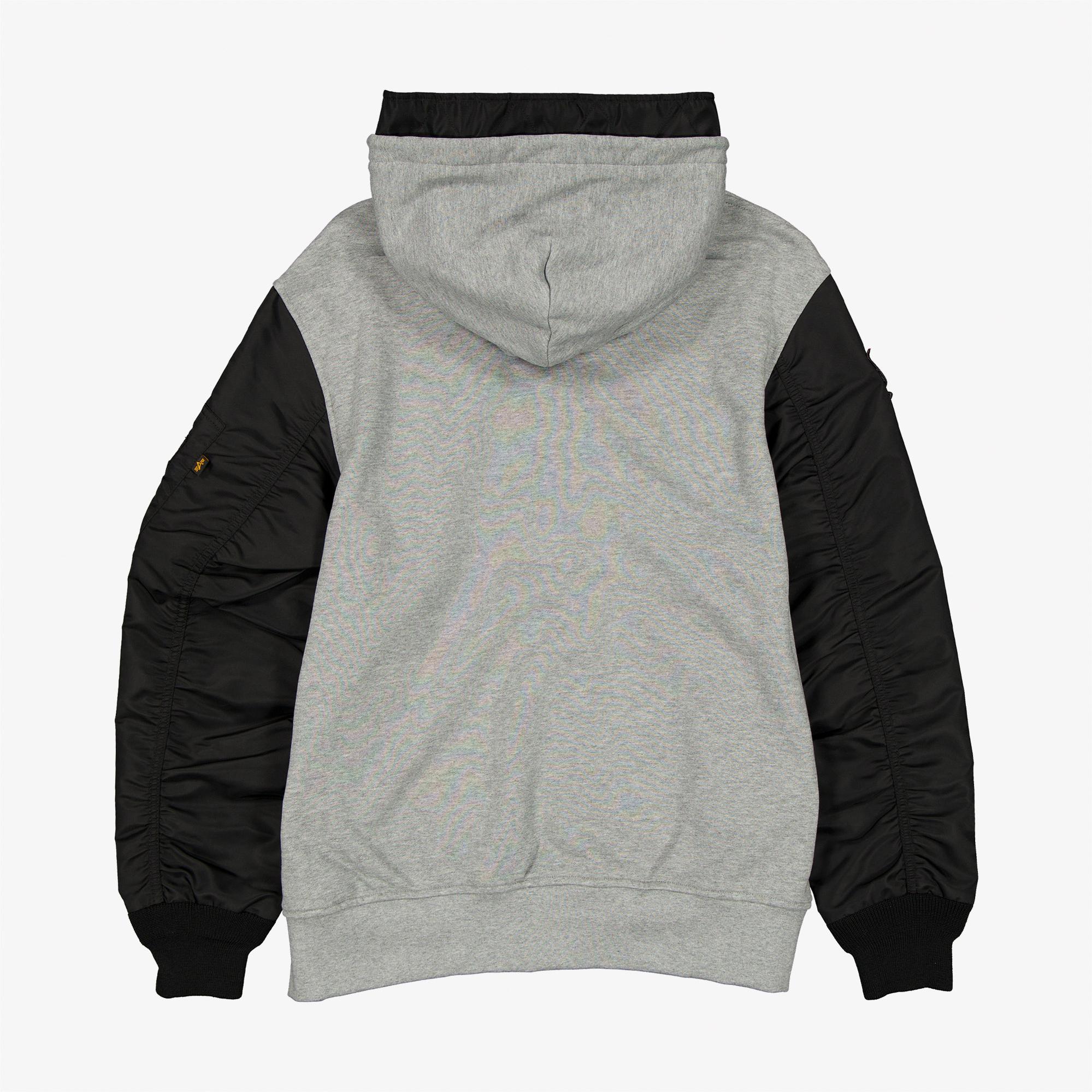 Alpha Industries x Chicago Bulls Gray MA-1 Unisex Gri Fermuarlı Ceket