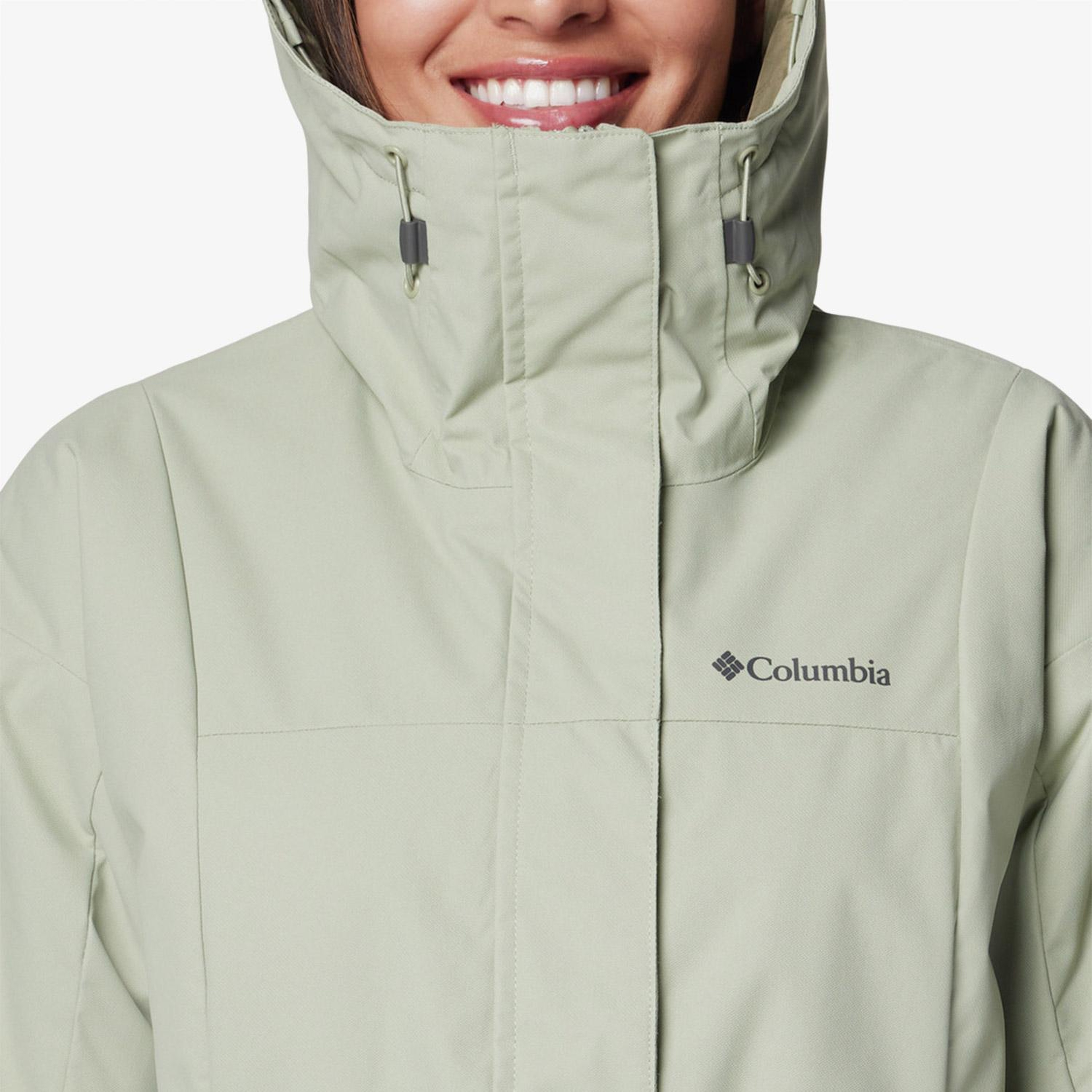 Columbia Siyah Hikebound II Long Insulated Kadın Yeşil Mont