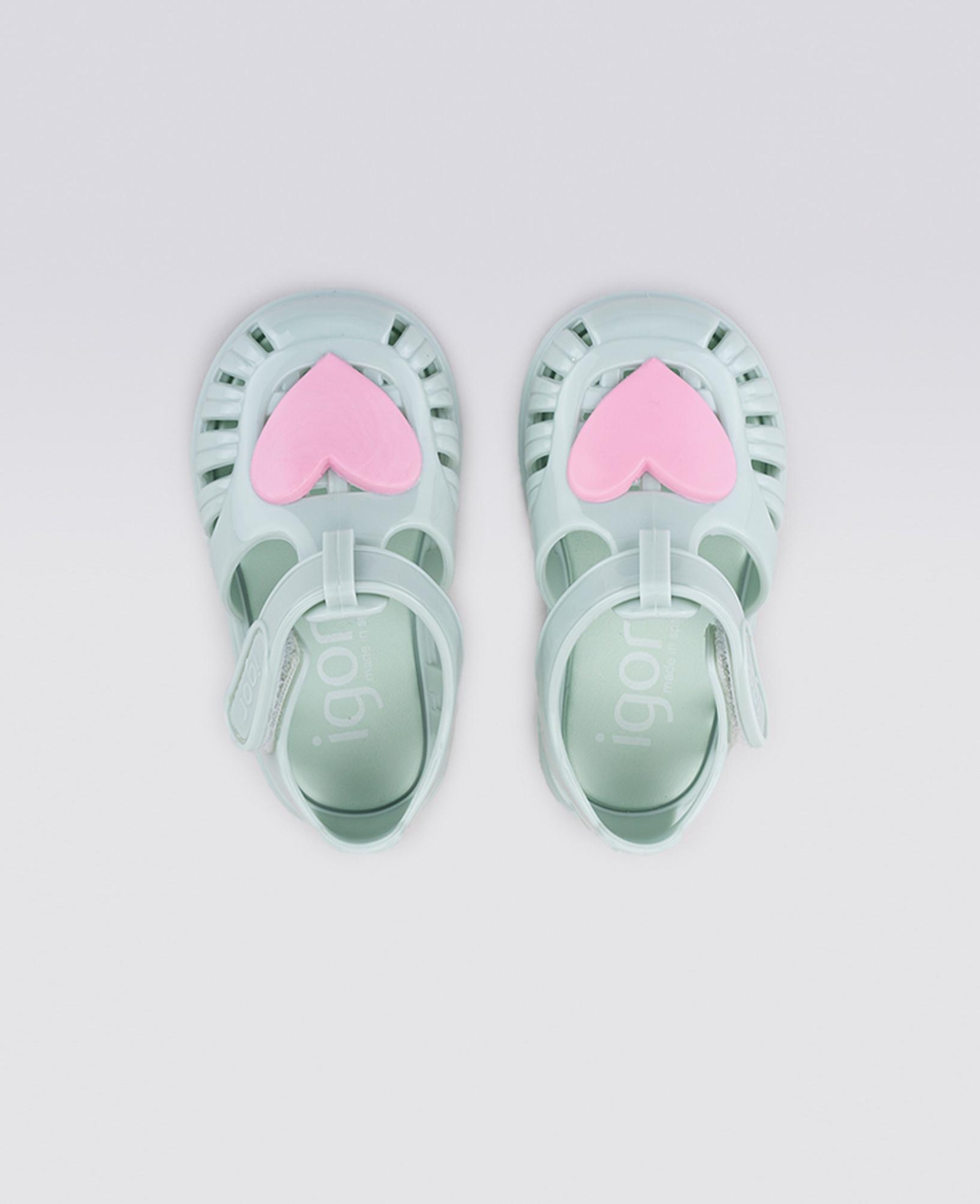 Igor Tobby Gloss Love Bebek Yeşil Sandalet