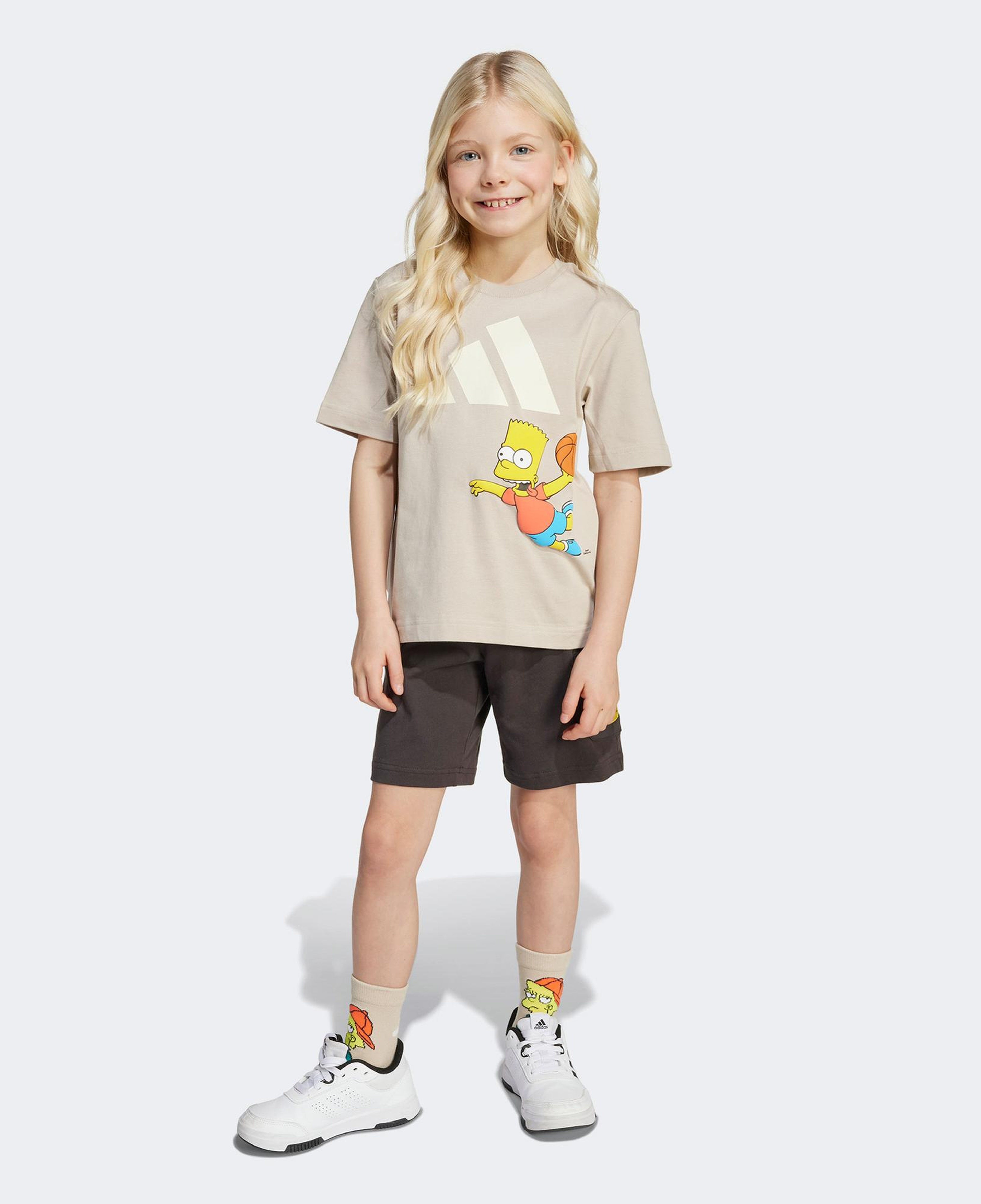 adidas The Simpsons Çocuk Gri Eşofman Takımı