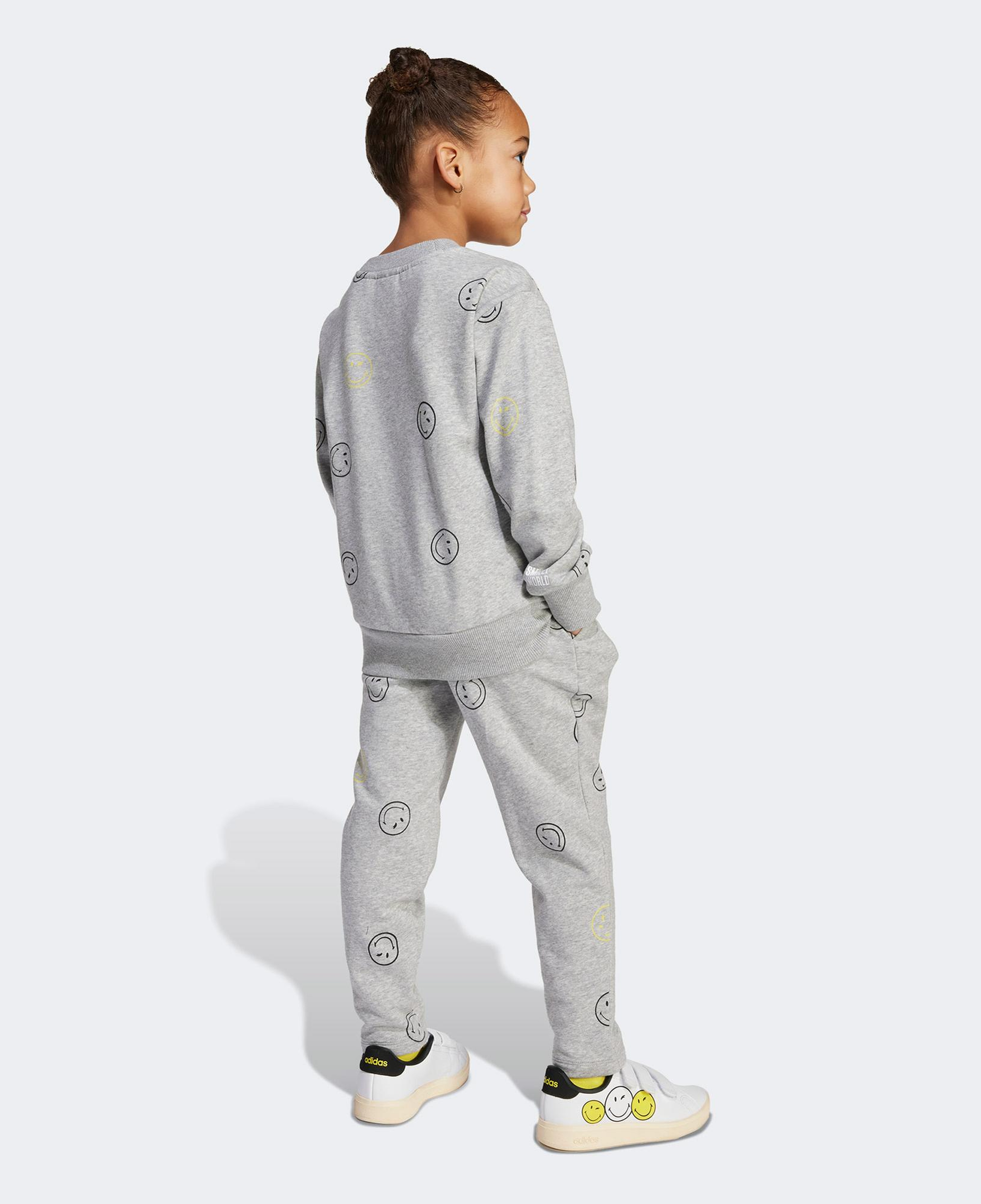 adidas X Smileyworld Çocuk Gri Eşofman Takımı