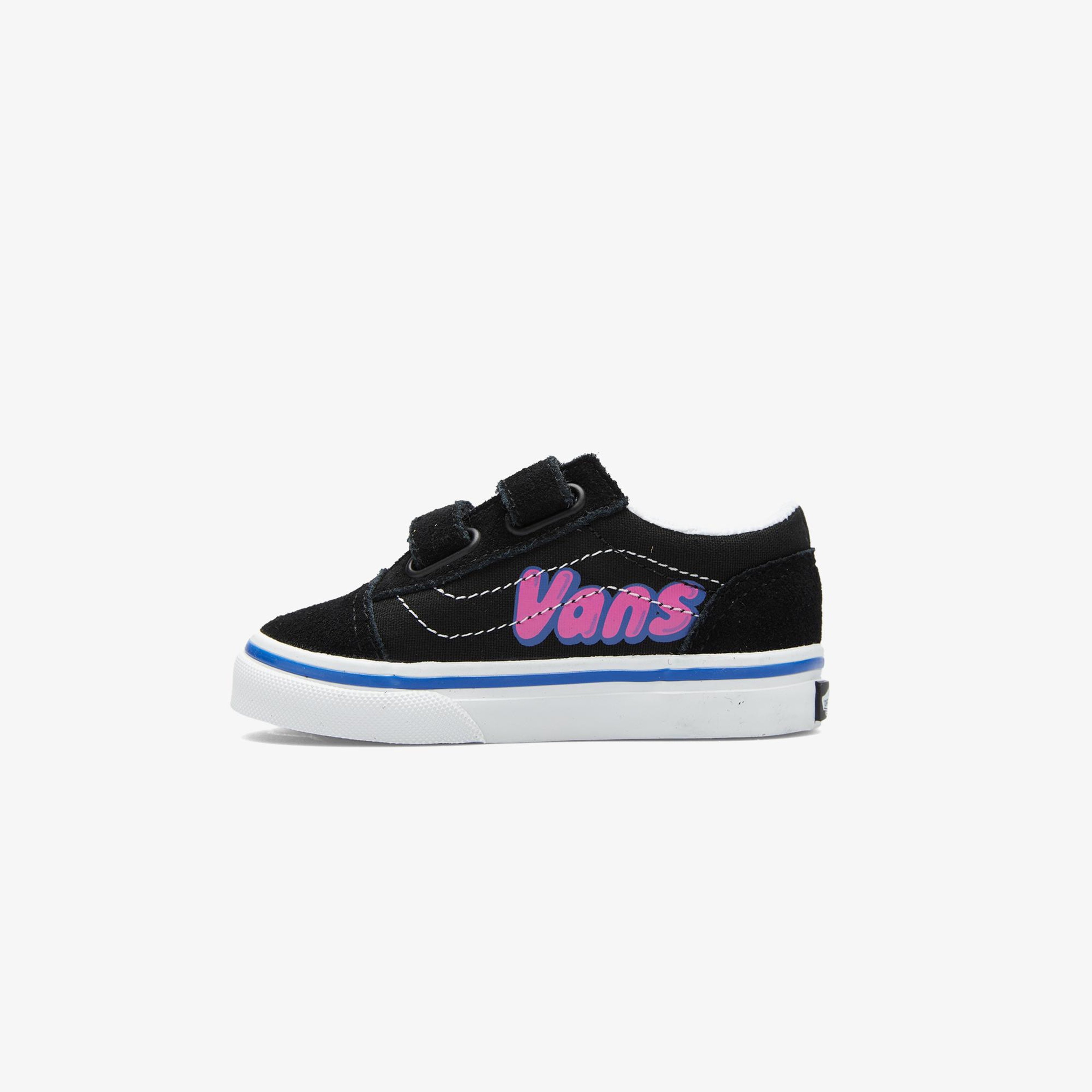 Vans Old Skool Bebek Siyah Bubble Logo Sneaker