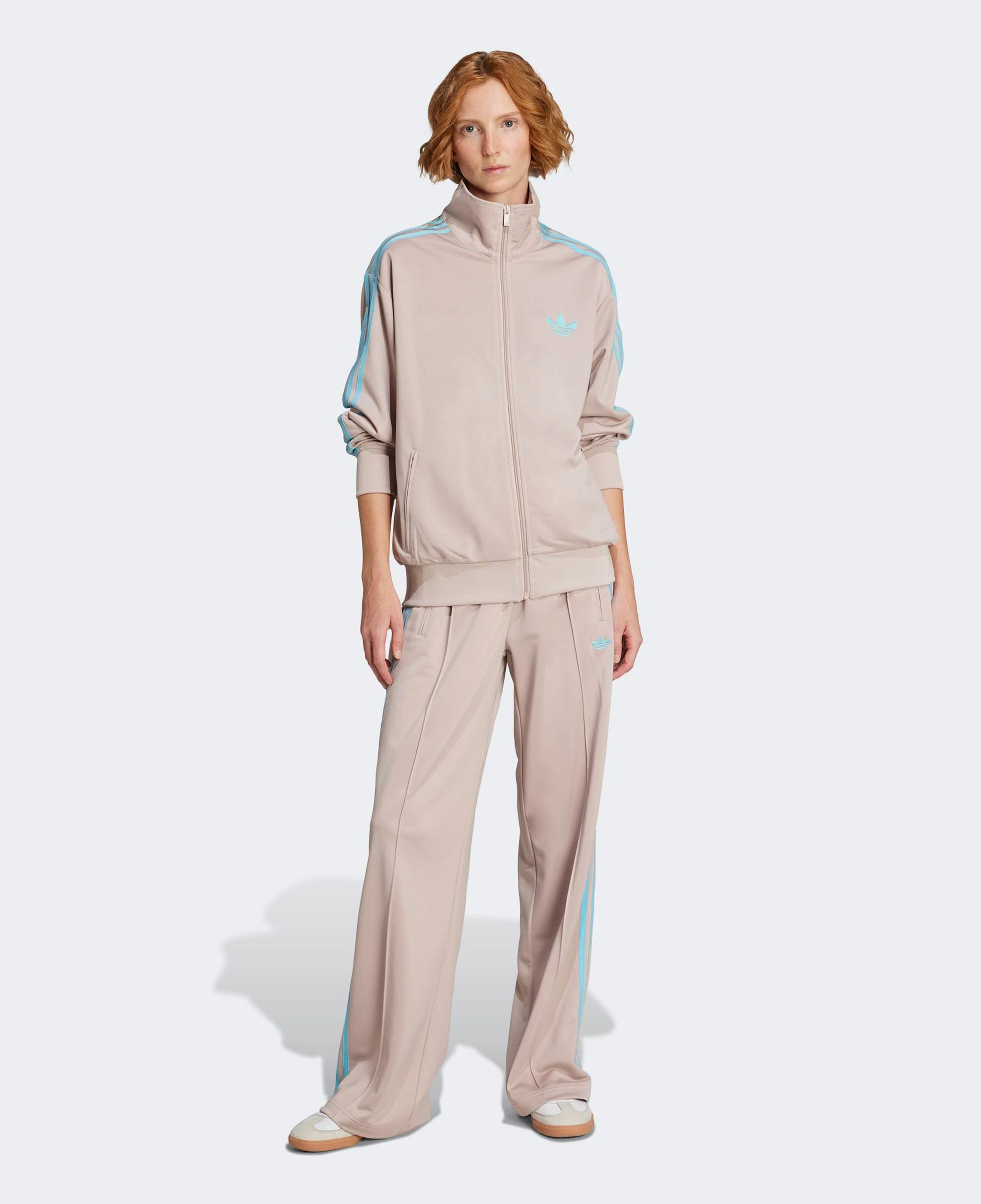 adidas Adicolor Classic Firebird Loose Kadın Fermuarlı Krem Hırka