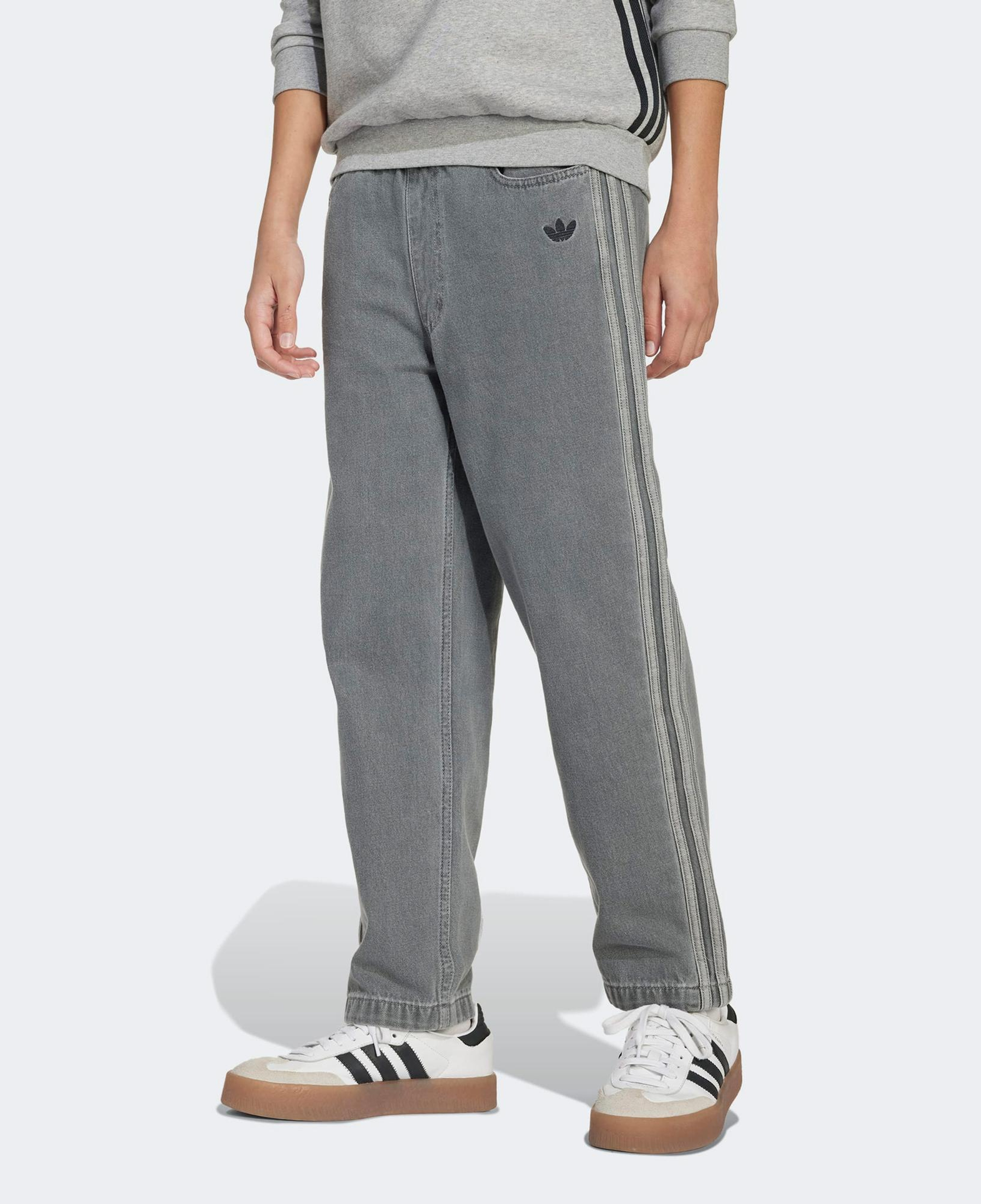 adidas Denim Gri Çocuk Pantolonu