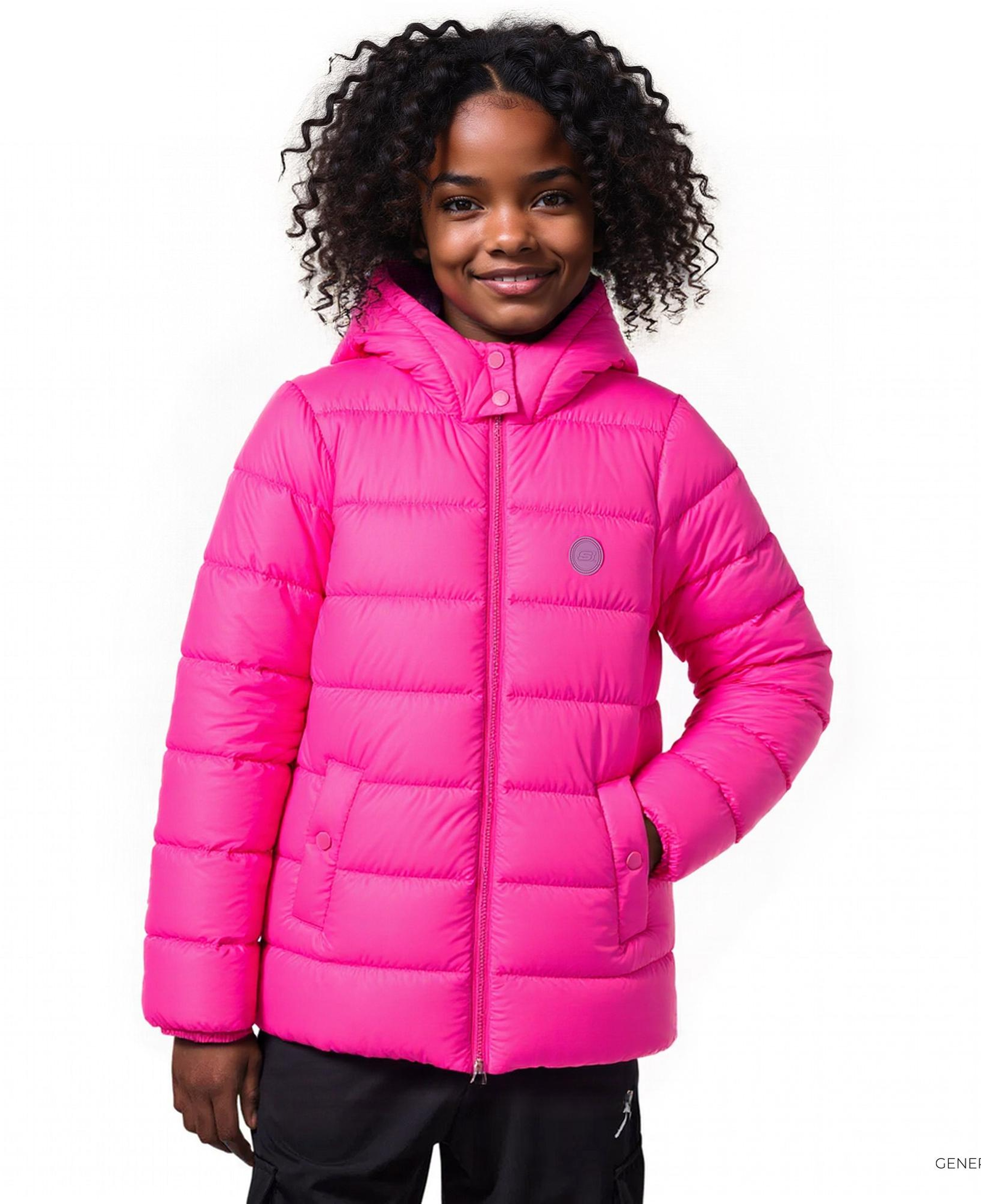 Skechers G Outerwear Padded Çocuk Pembe Ceket