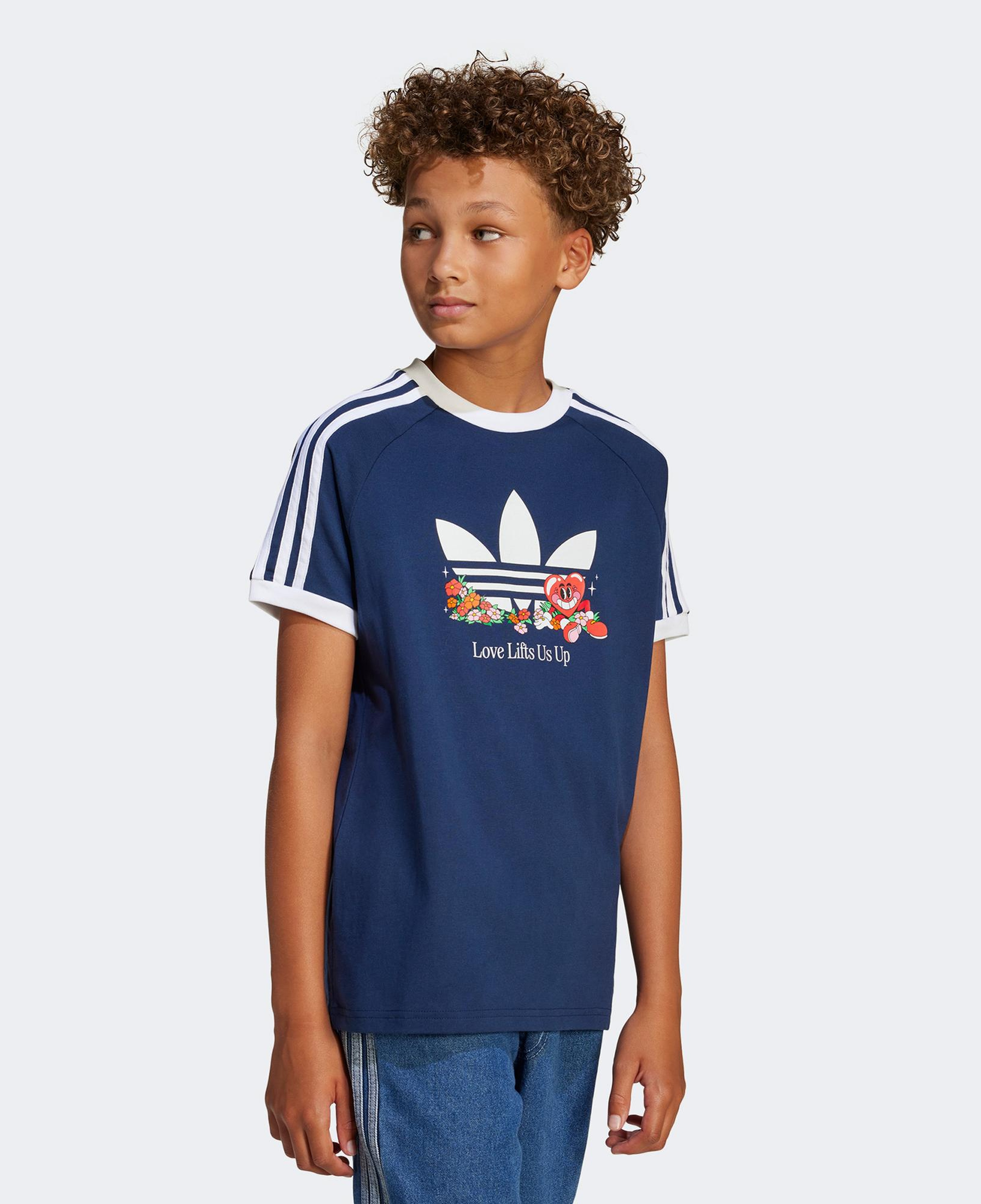 adidas Originals Loose Çocuk Mavi T-Shirt