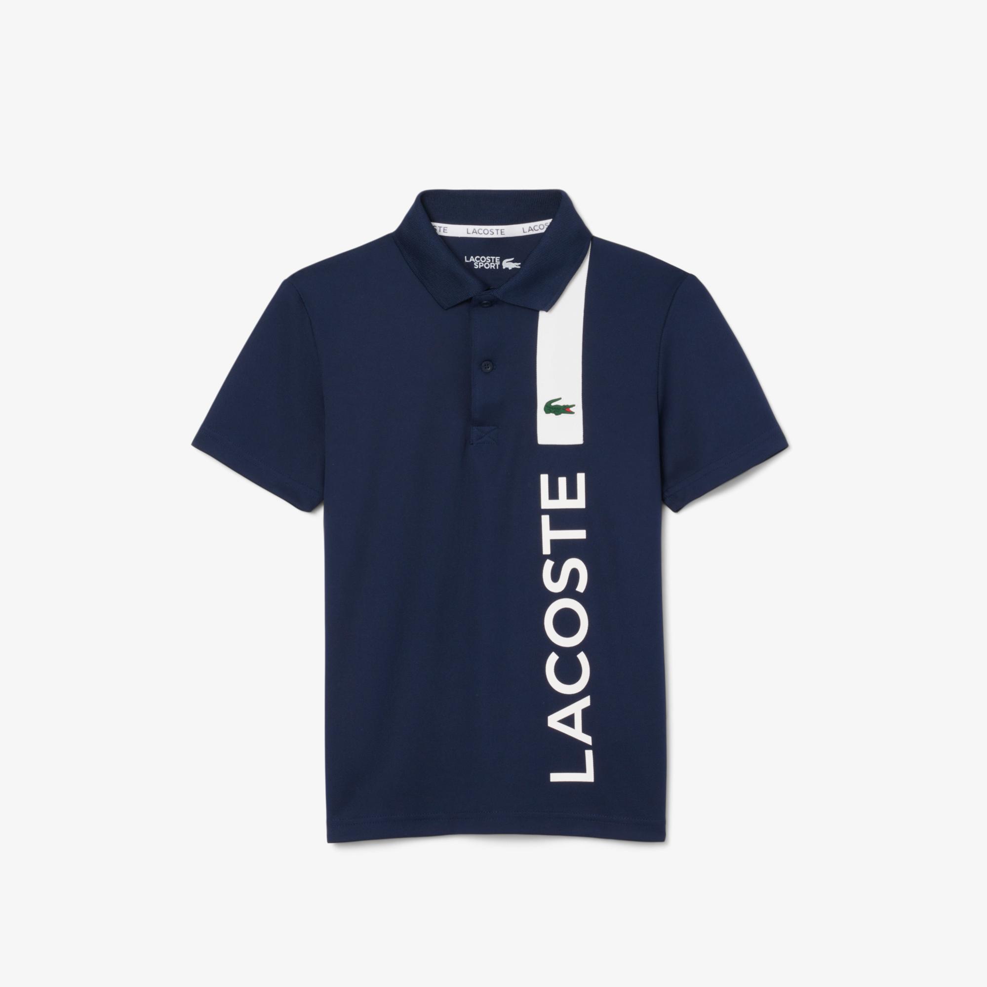 Lacoste SPORT Çocuk Baskılı Lacivert Polo