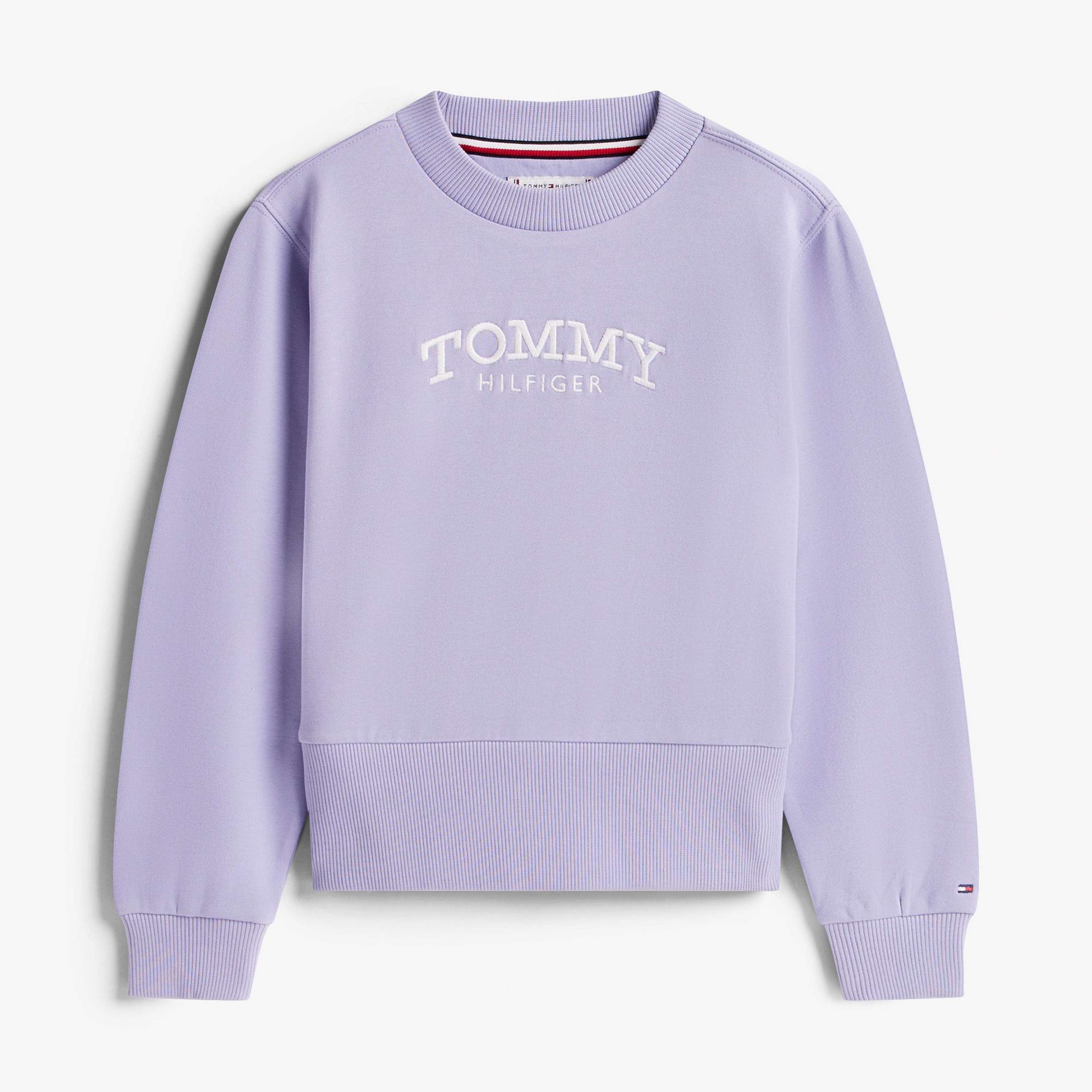 Tommy Hilfiger Crew Neck Çocuk Mavi Sweatshirt